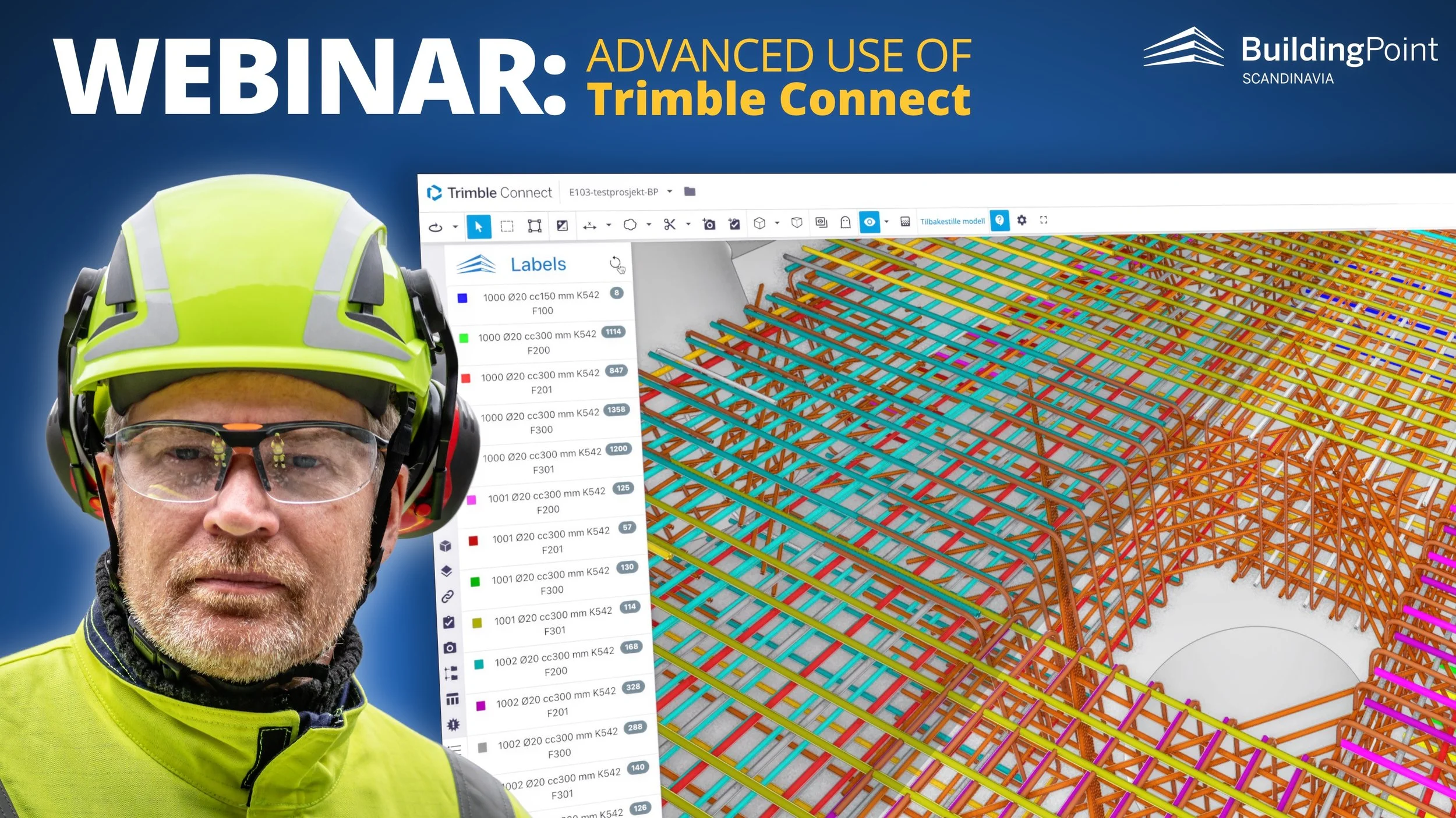 WEBINAR: Avansert bruk av Trimble Connect i produksjon (NORSK)