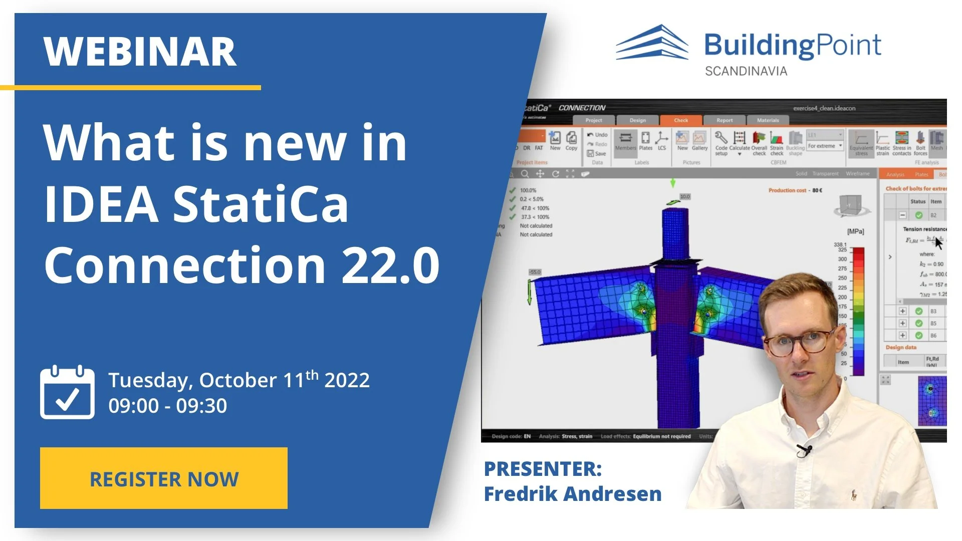 WEBINAR: What is new in IDEA StatiCa Connection 22.0