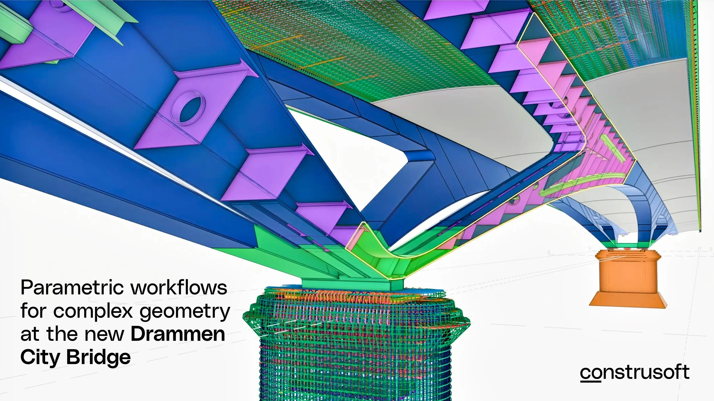 Parametric workflows for complex geometry at the new Drammen City Bridge