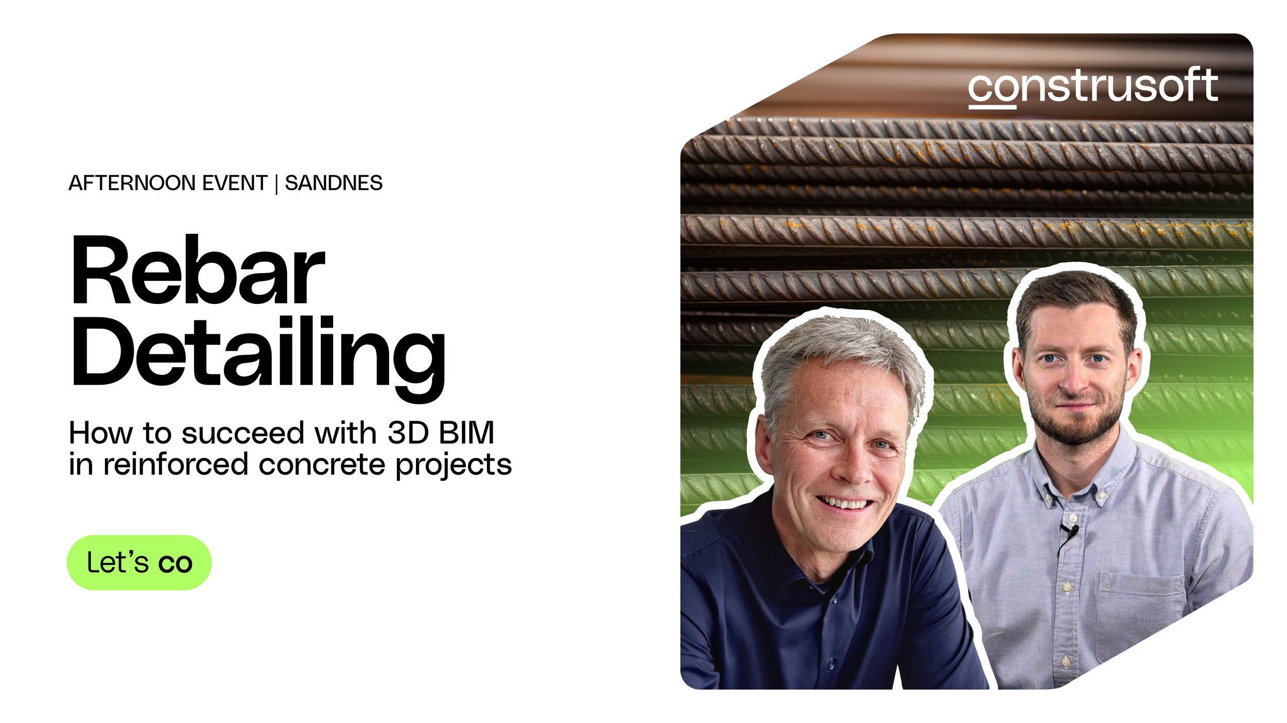 Afternoon event in Sandnes: REBAR DETAILING - How to succeed with 3D BIM in reinforced concrete projects