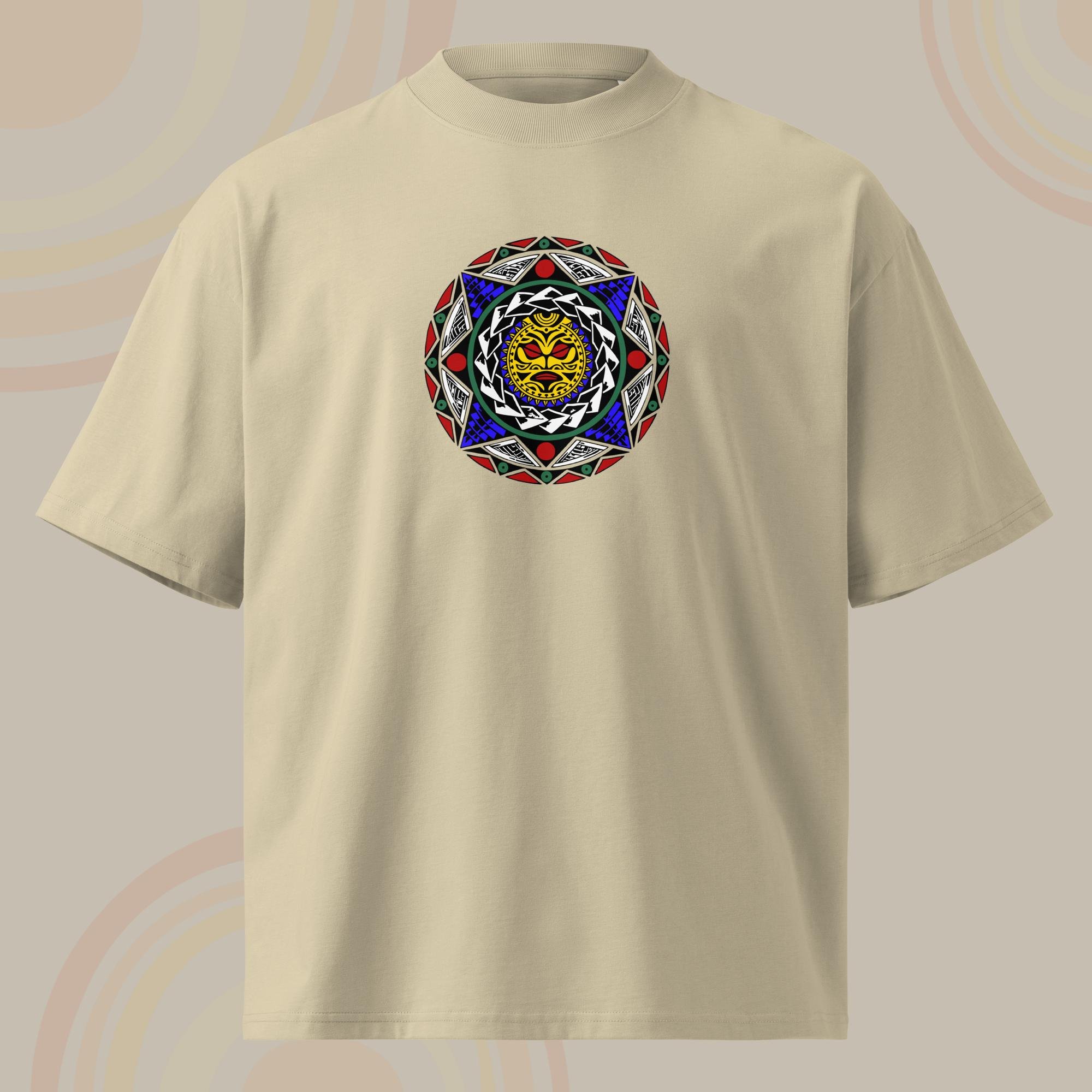 "Te Rā" oversized high neck tee