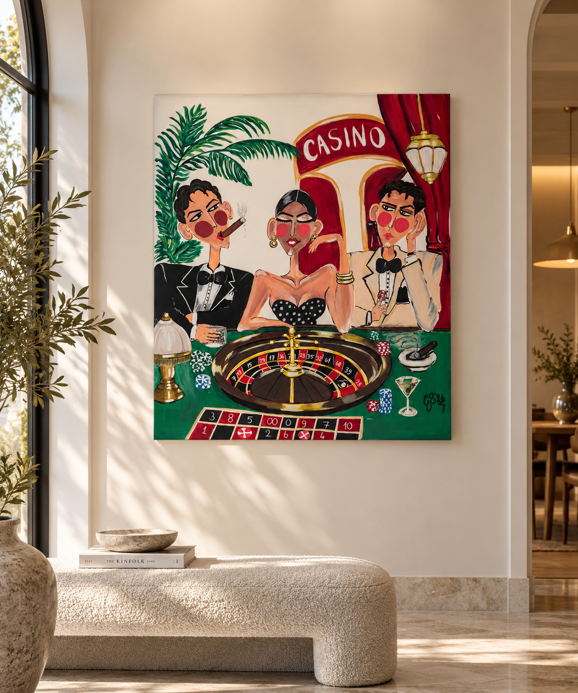 Casino Art in a Sunlit Modern Interior.png