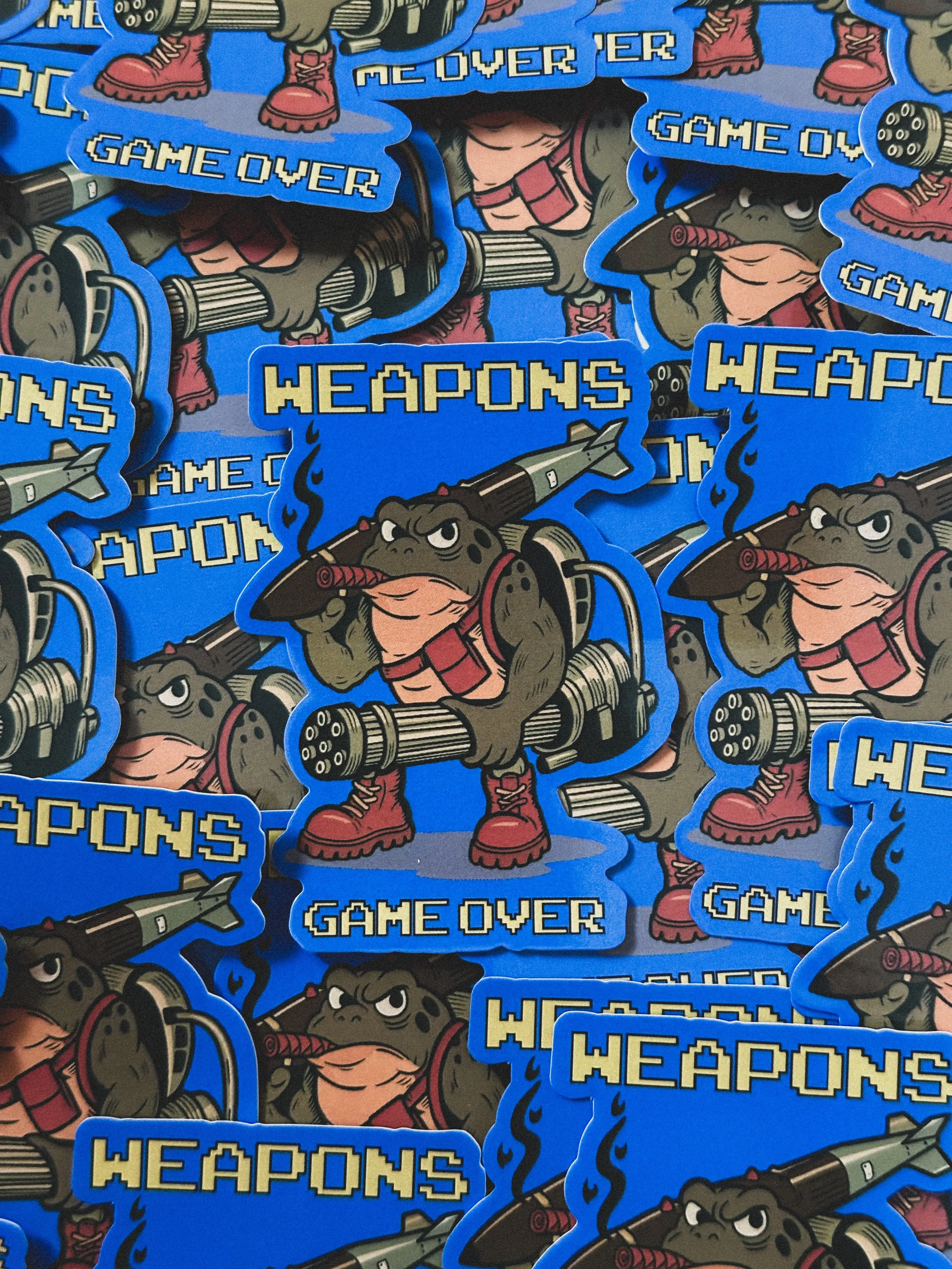 Game Over Toad Stickers