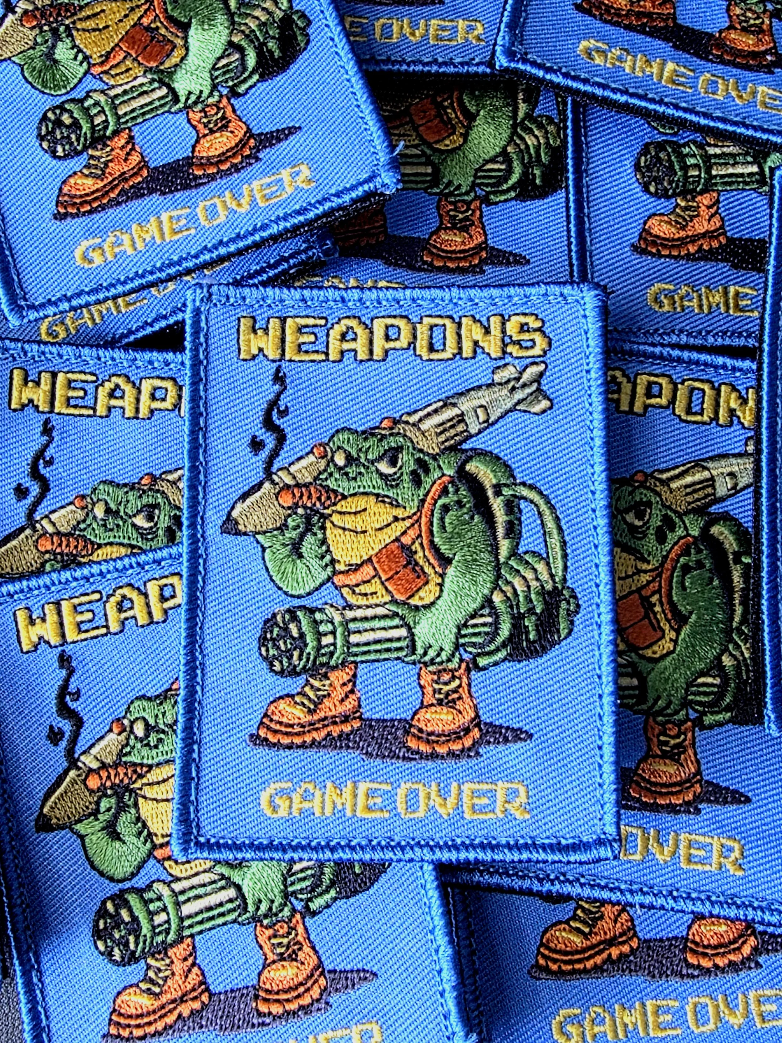 Game Over Toad Embroidered Patch