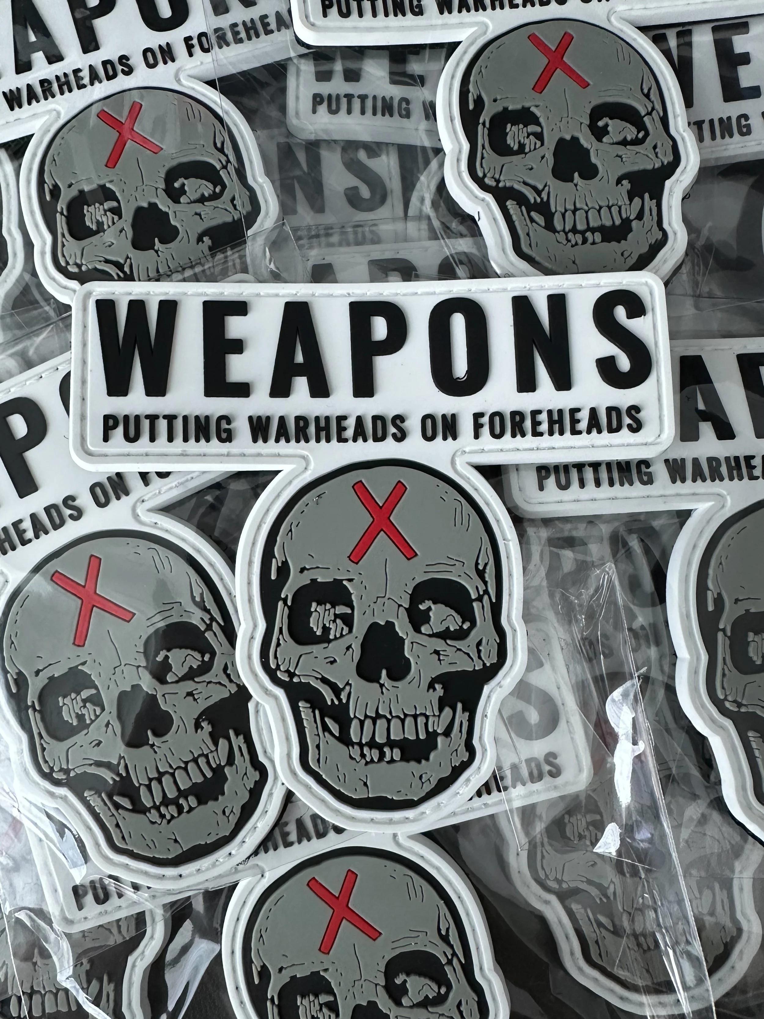 Warheads on Foreheads PVC Patch