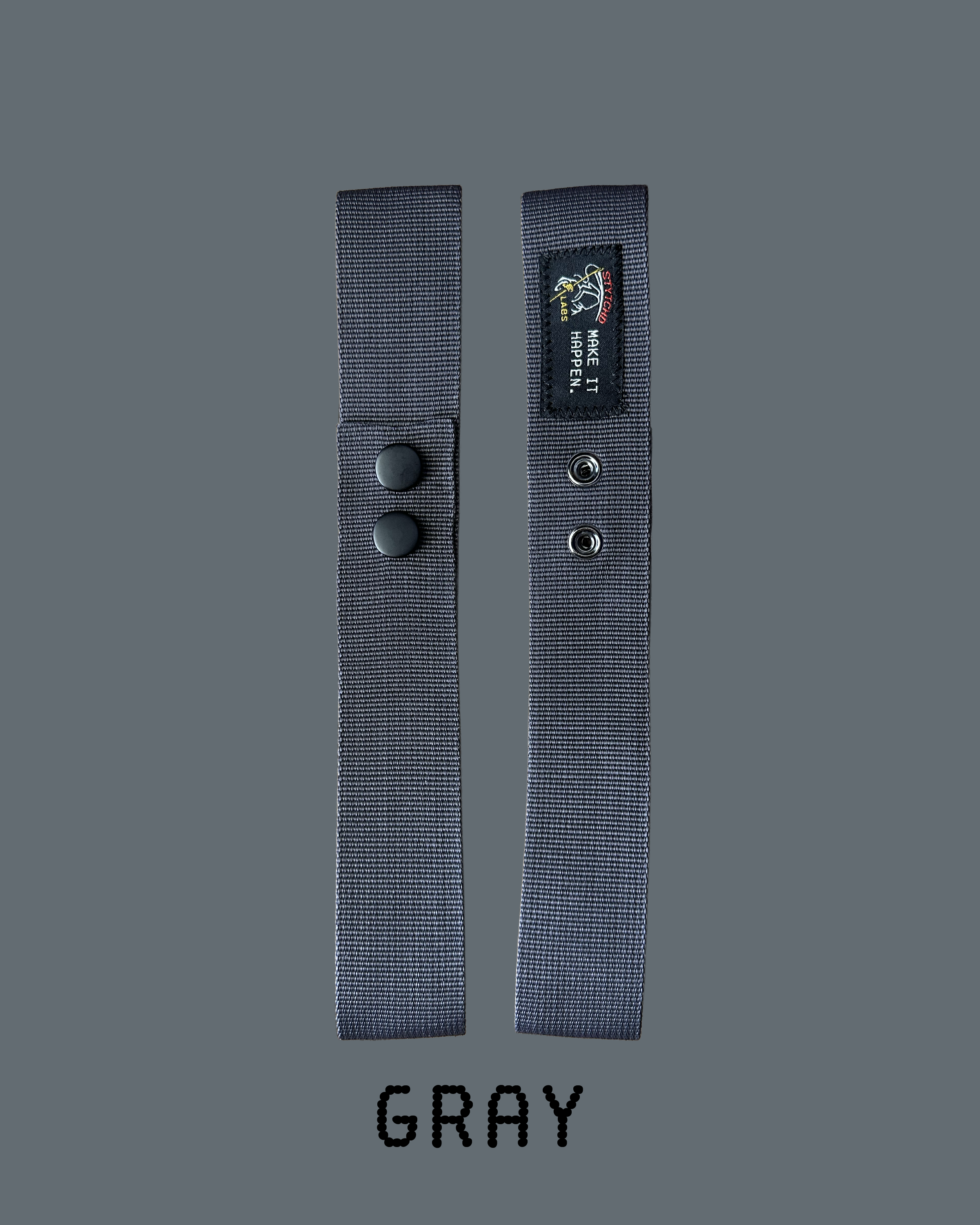 Gray Ear Protector Straps