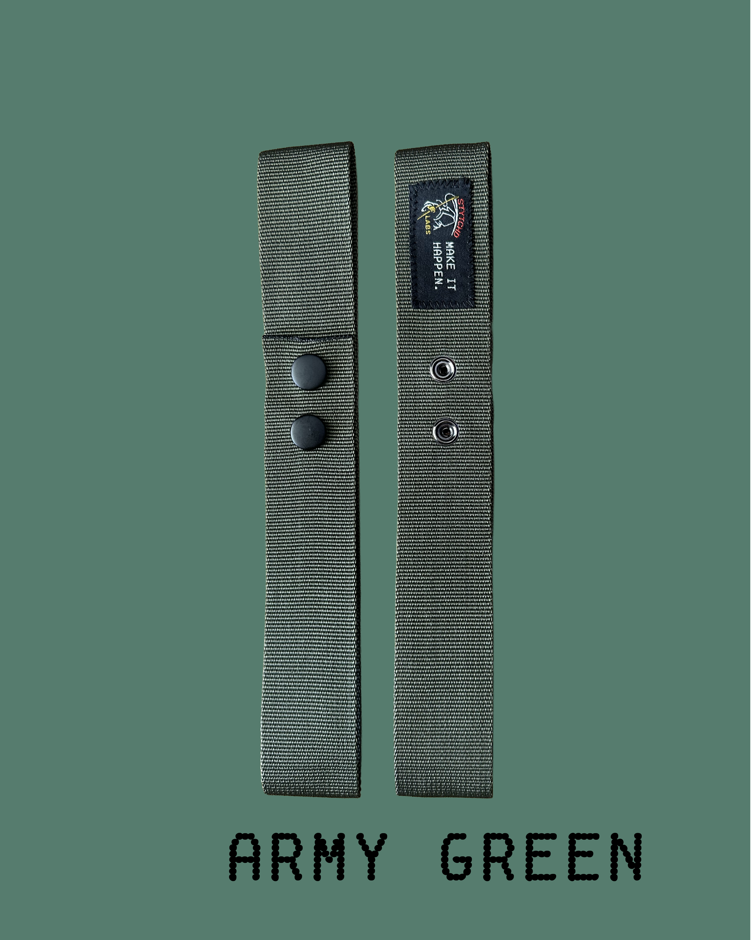 Army Green Ear Protector Straps