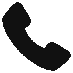 Silhouette of a telephone handset