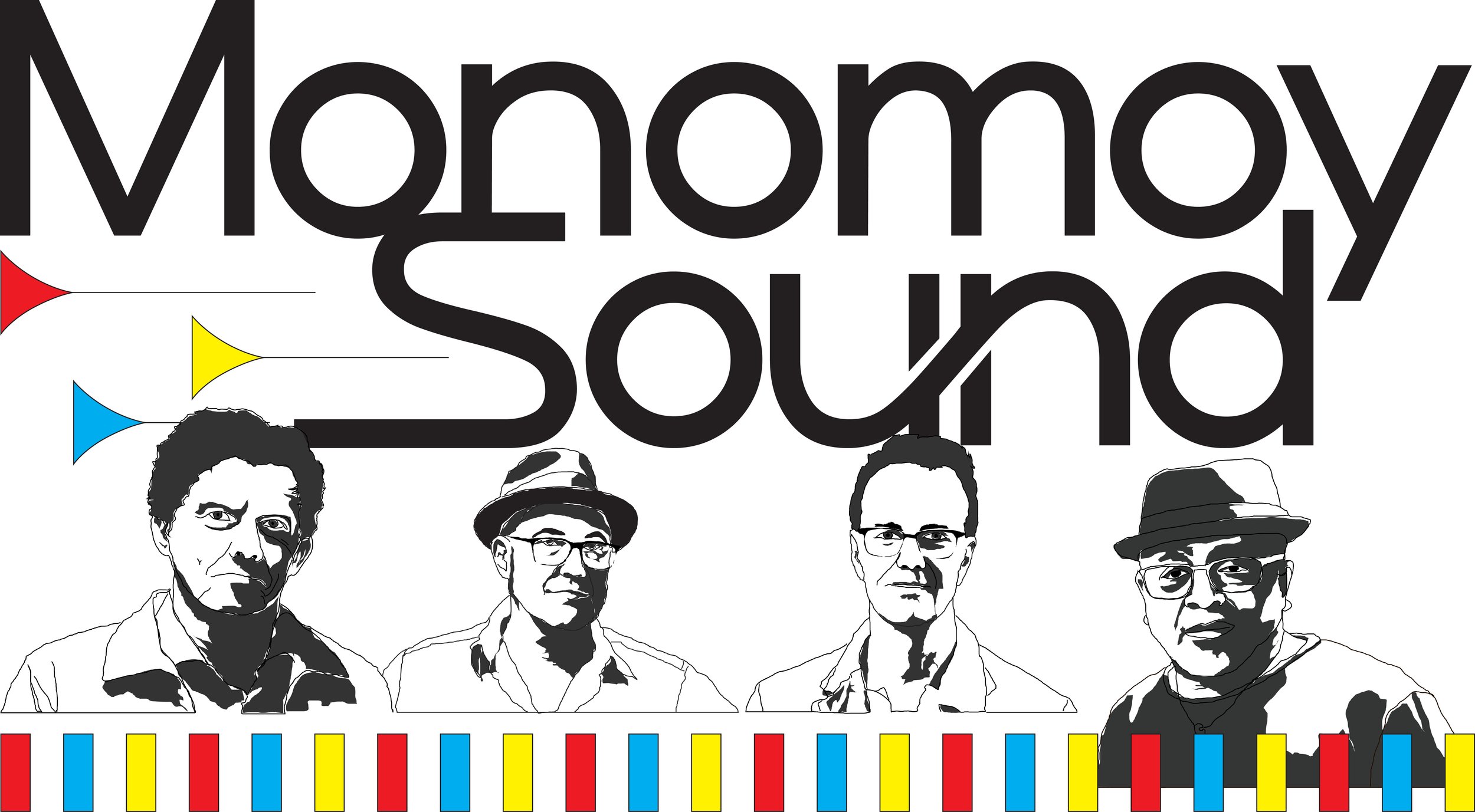 Monomoy Sound logo with band member sketched faces
