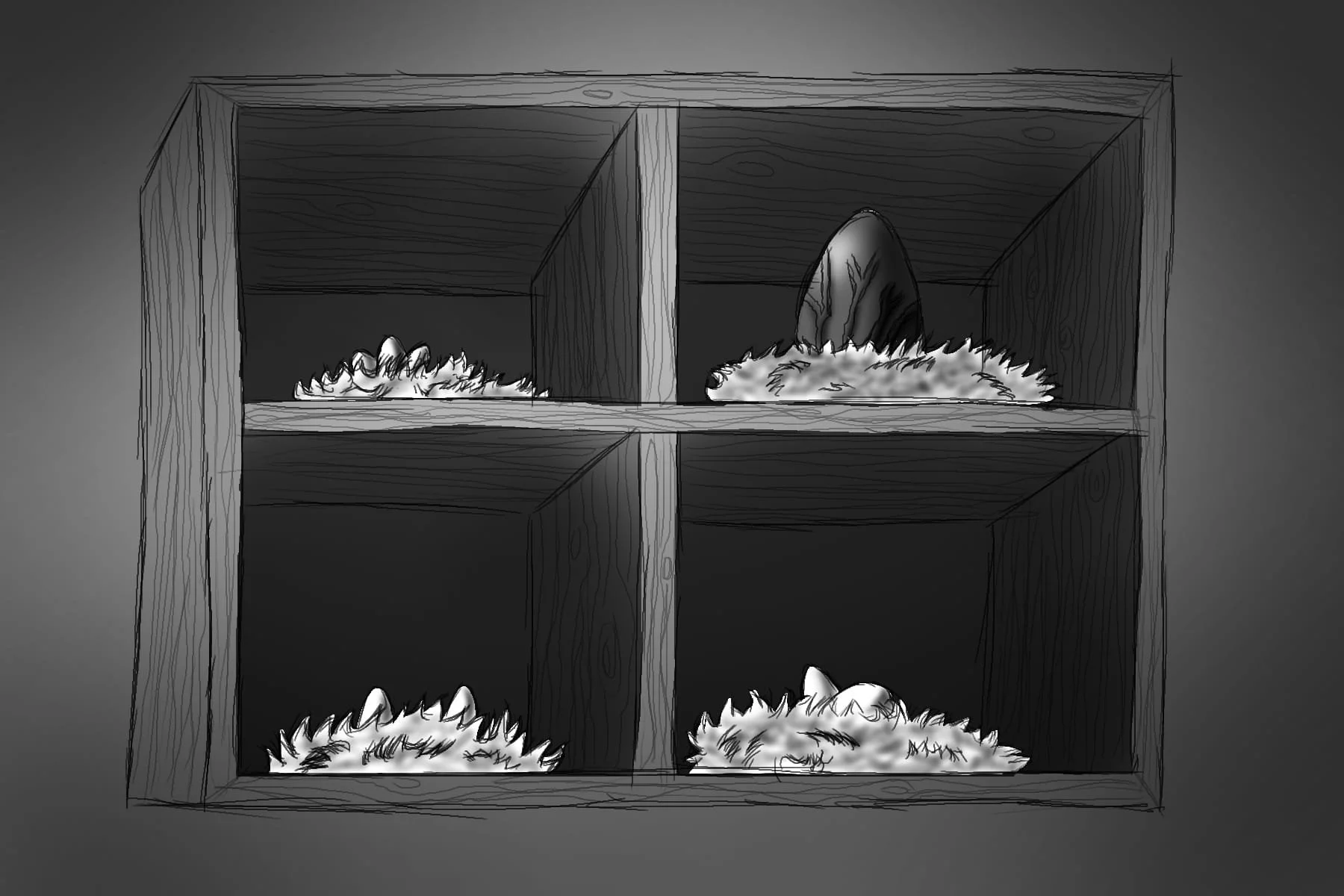 Handrawn image of a canon