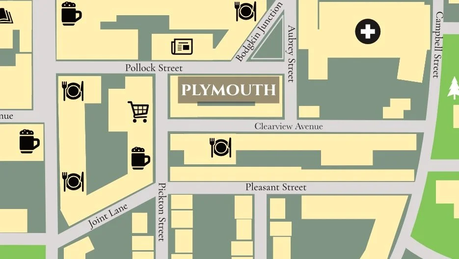 Screenshot of the map of Plymouth in Millpond