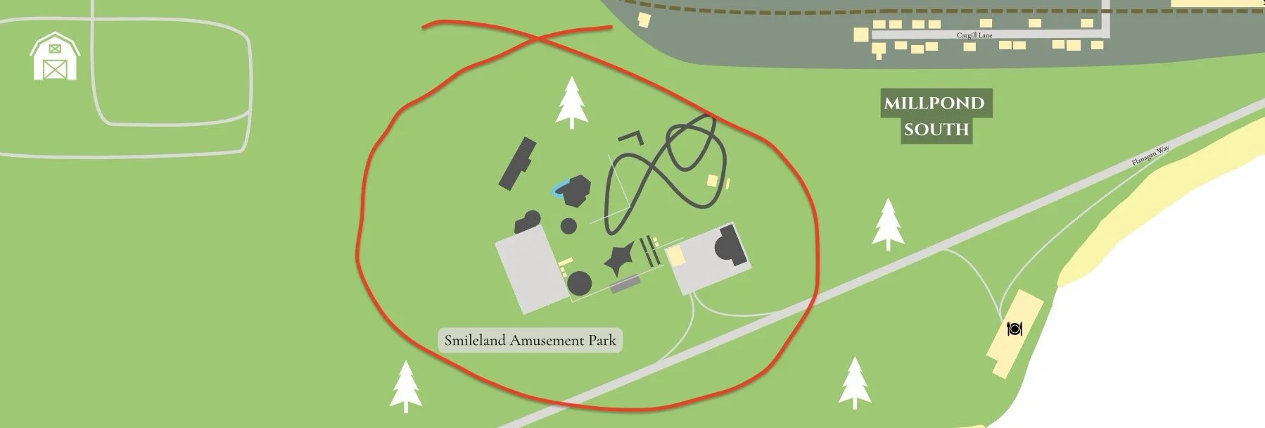 Screenshot of smileland on the map of Millpond