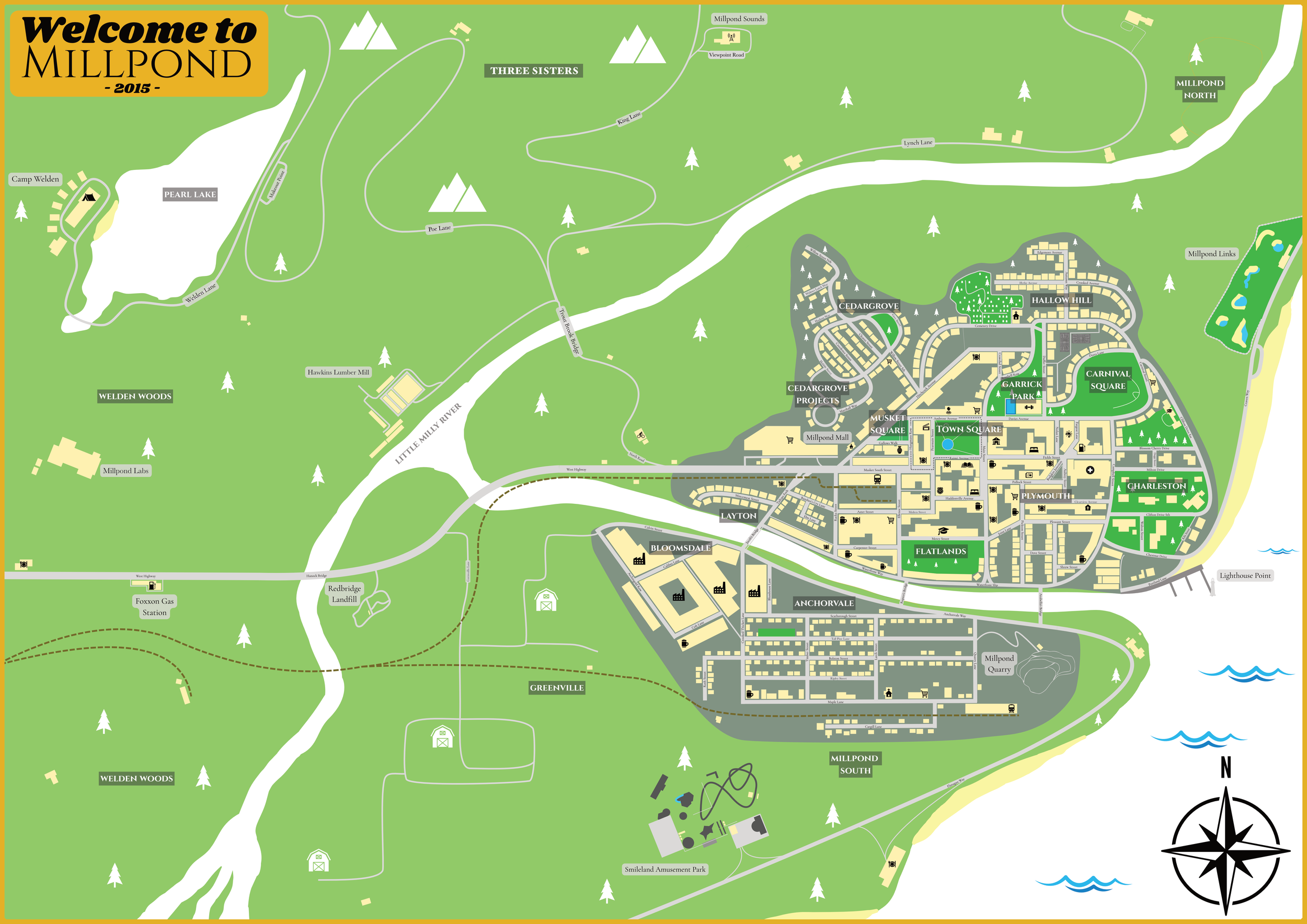 Entire map of Millpond