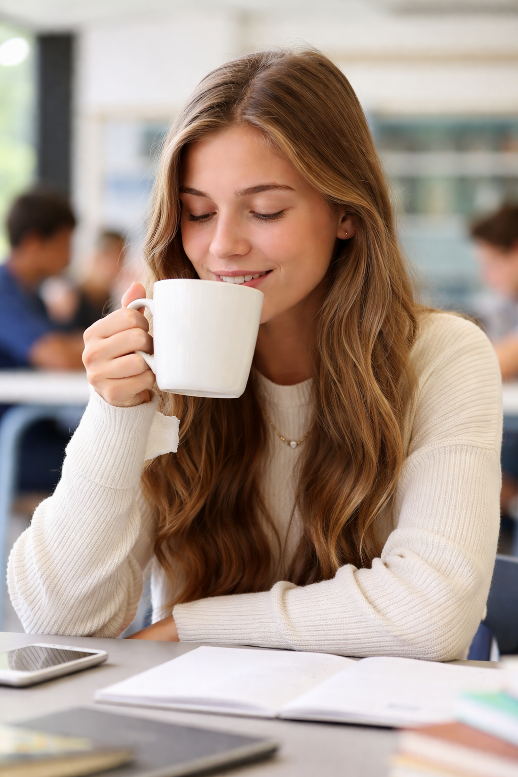 Student Drinking tea in school 1.png