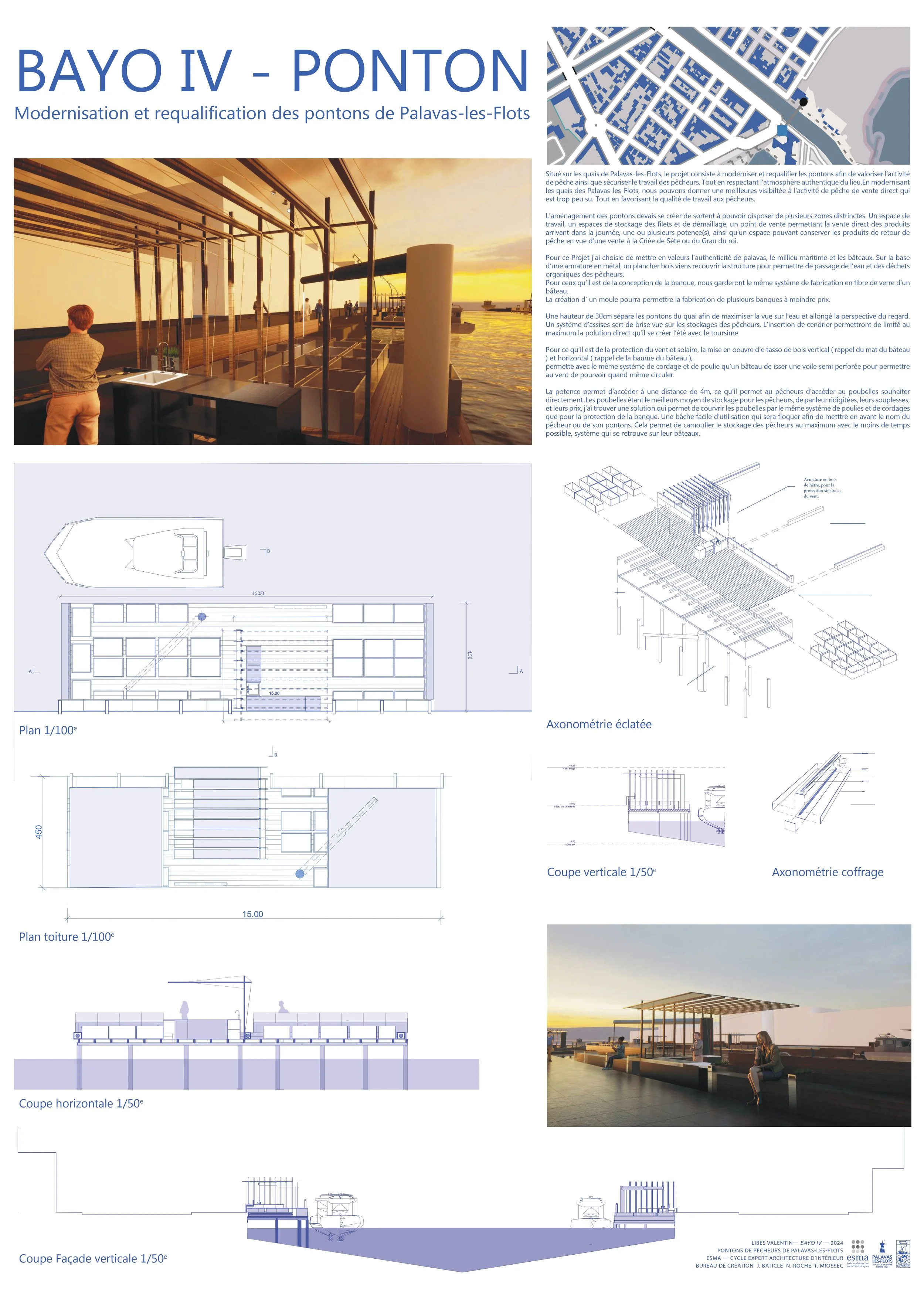 Rénovation des pontons de pécheurs de Palavas-les-Flots