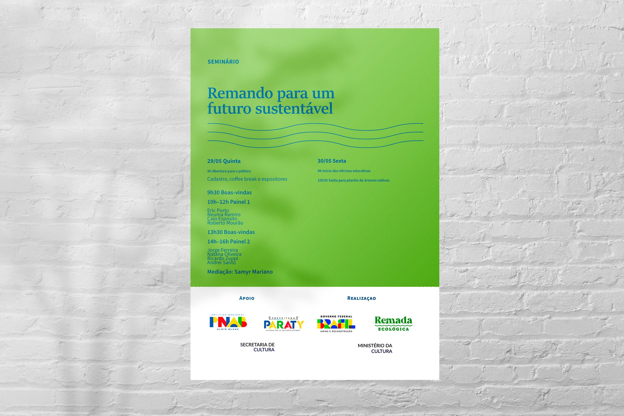 Remada Ecológica — Editorial Poster Design