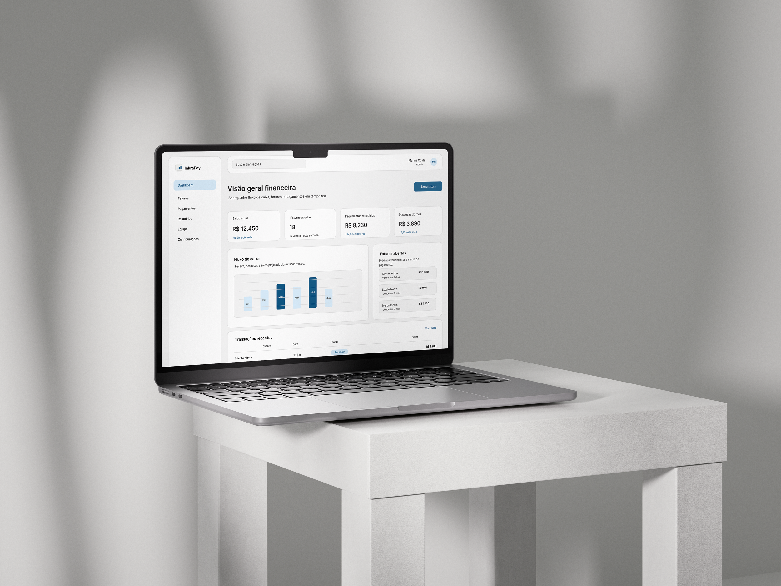 InkraPay — SaaS Landing Page & UI System
