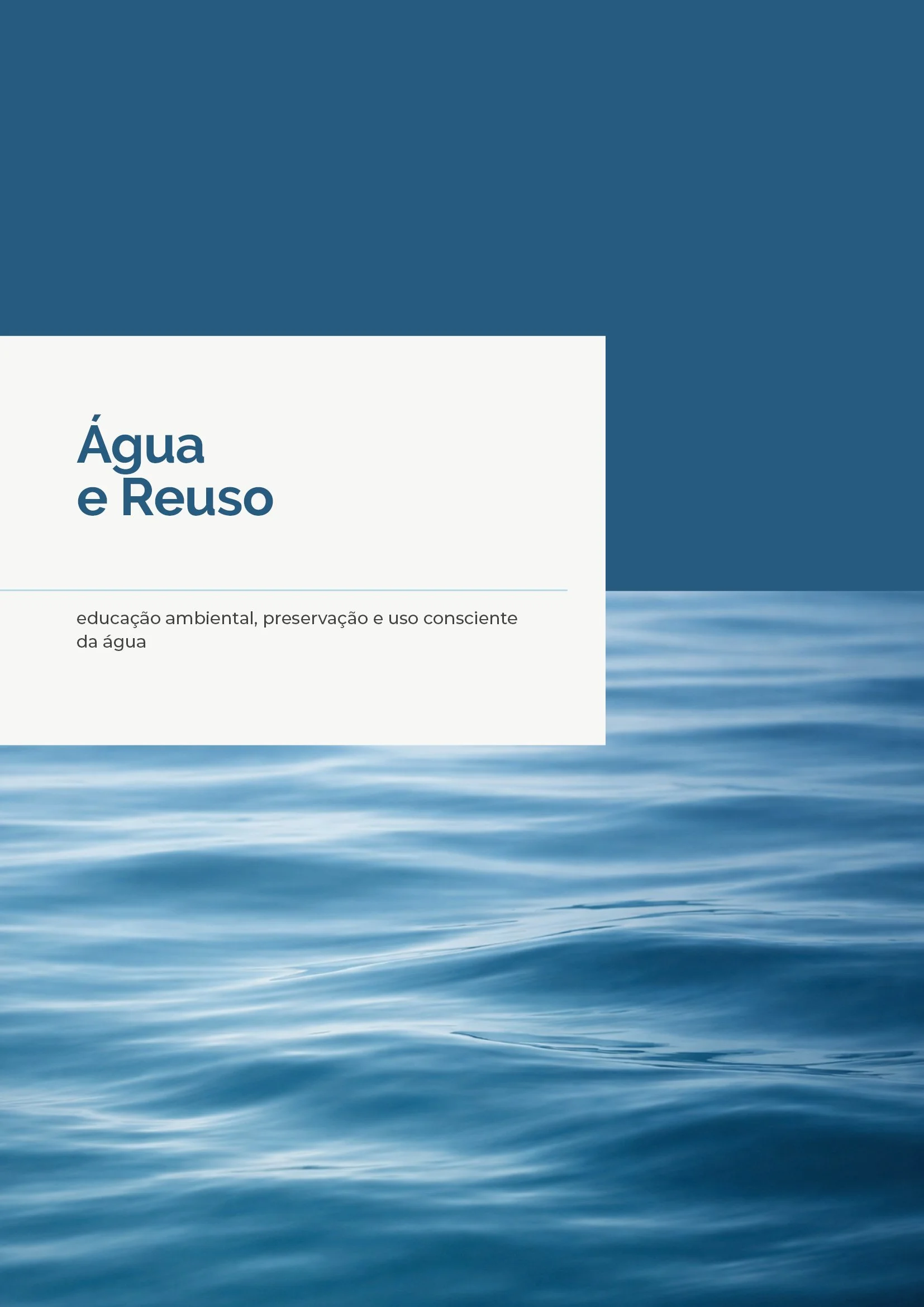 Água e Reuso — Projeto Editorial