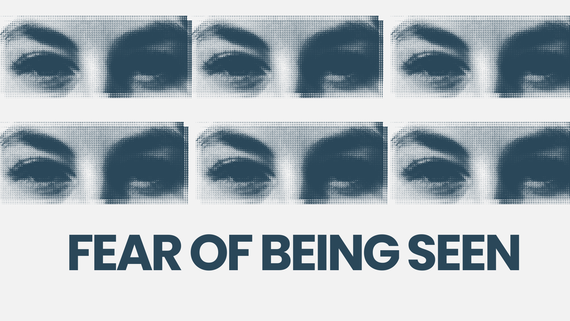 The Fear of being seen has killed so many artists 