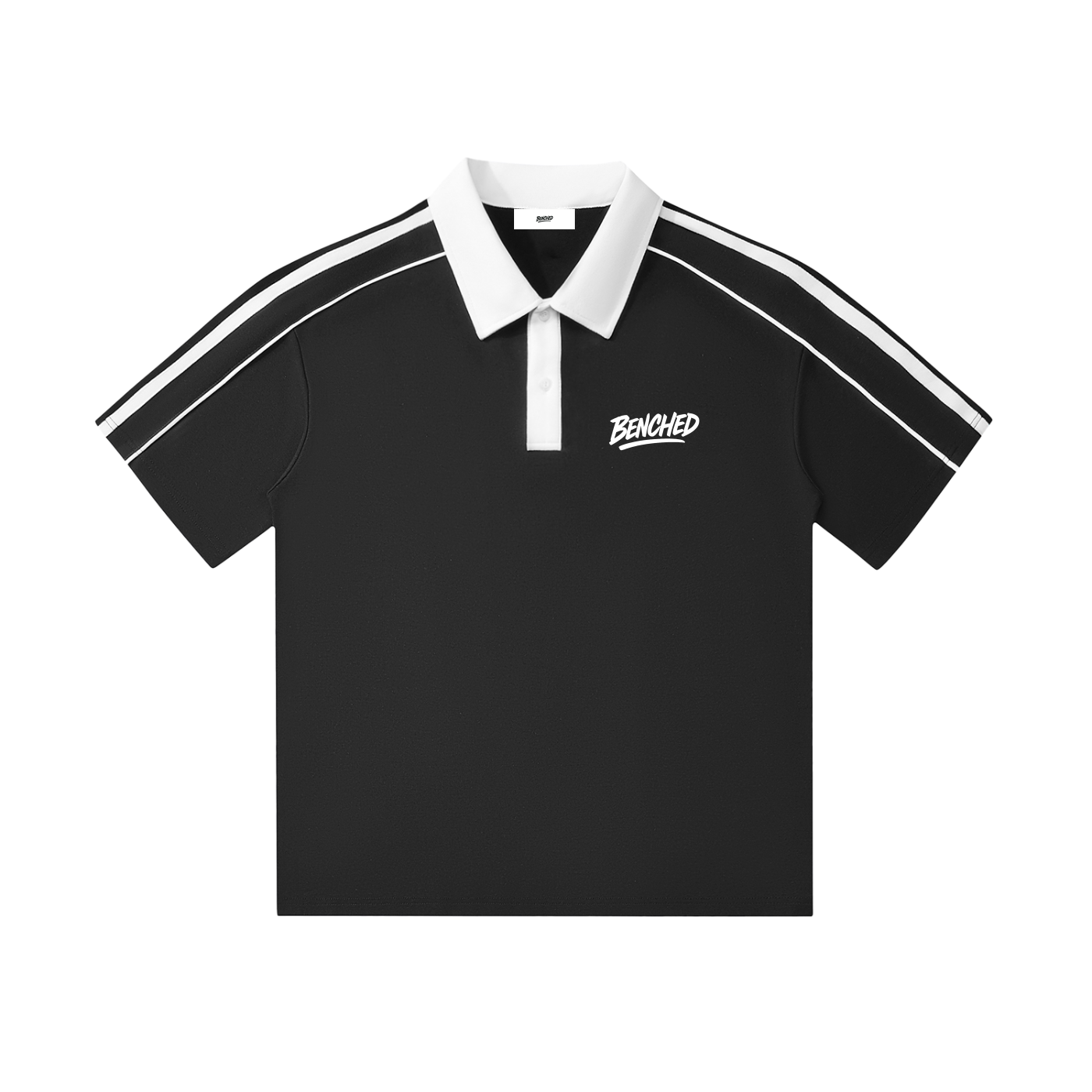 Benched Polo ( White Logo)