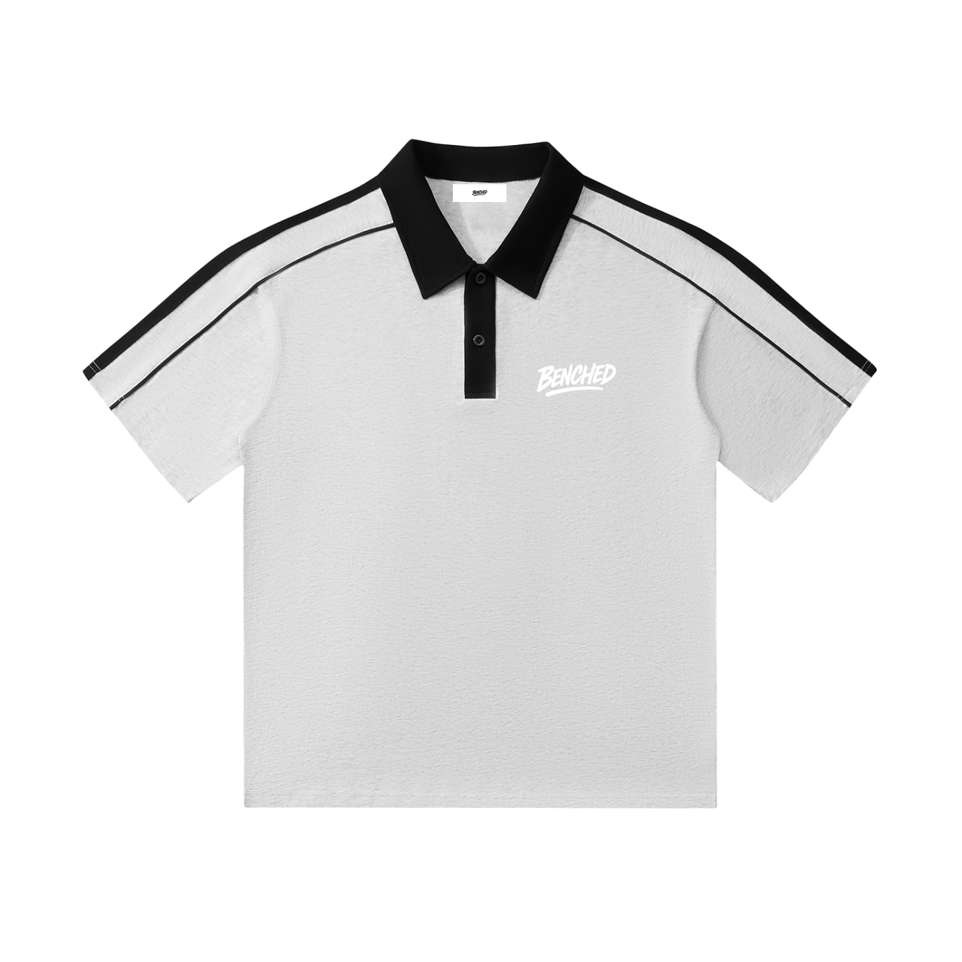Benched Polo ( White Logo)