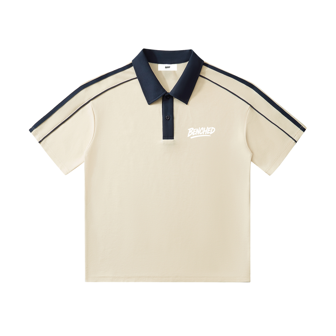 Benched Polo ( White Logo)