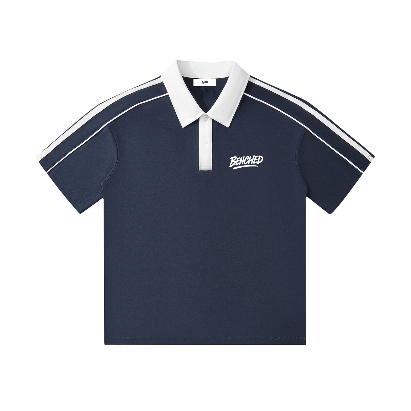 Benched Polo ( White Logo)