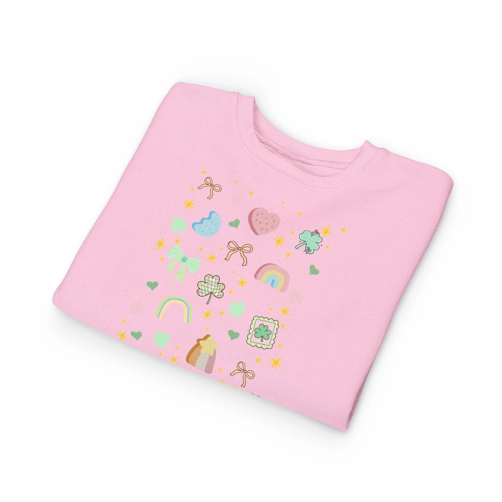 Toddler Sweatshirt — Pastel Lucky Charms Icons Kids Pullover