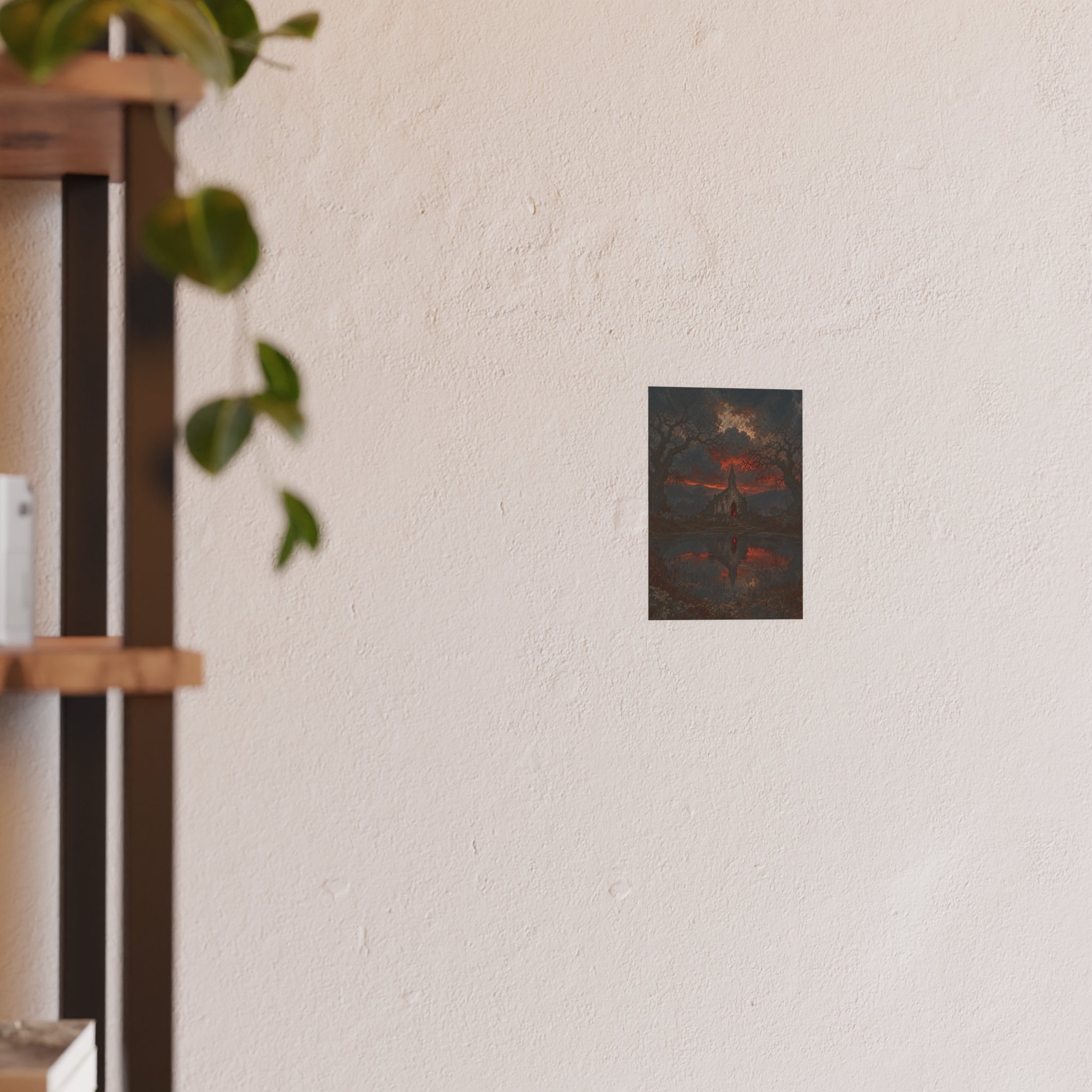 The Crossing Red Door 5 × 7 portrait art print; product view 3.