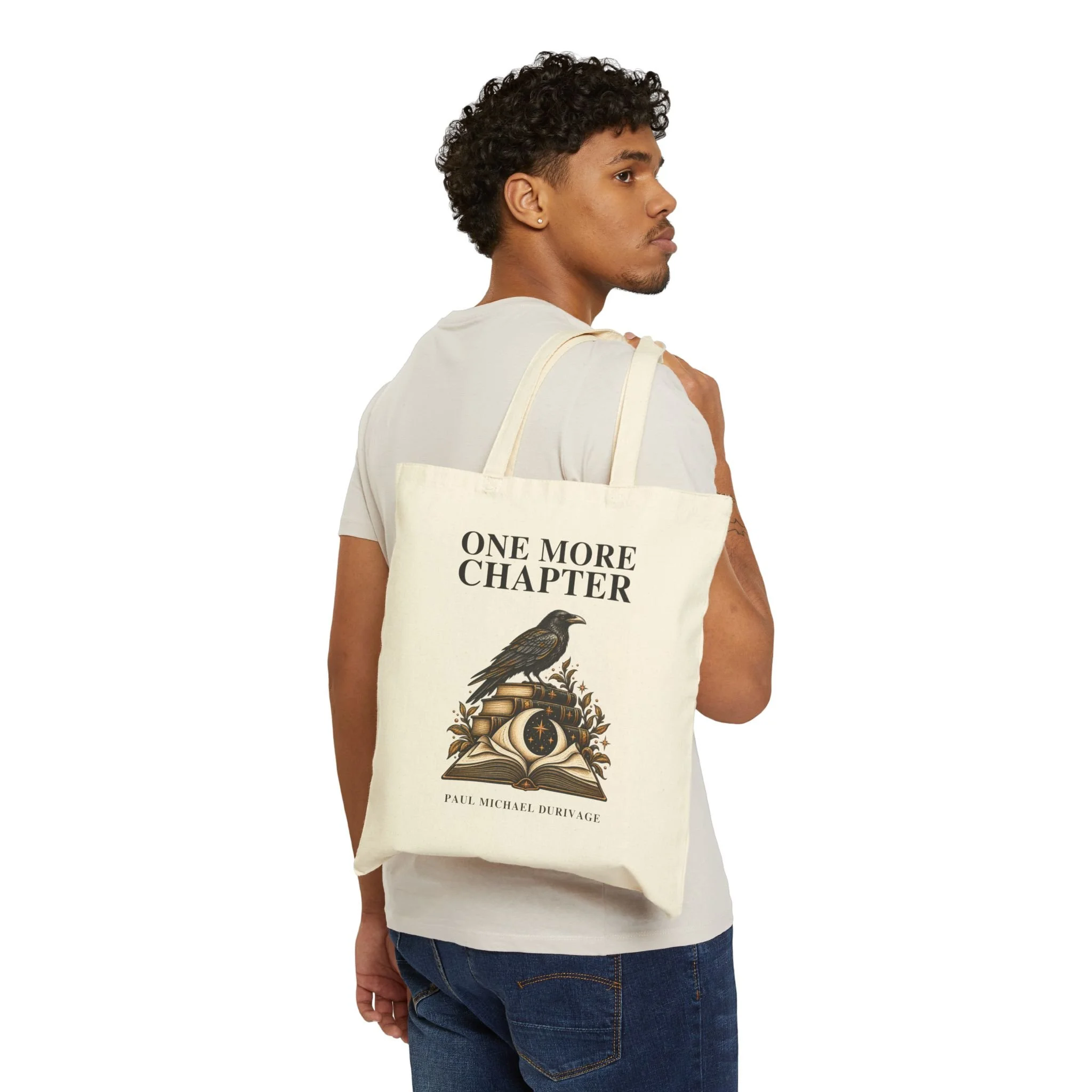 One More Chapter — Author Reader Tote — product mockup, view 3.