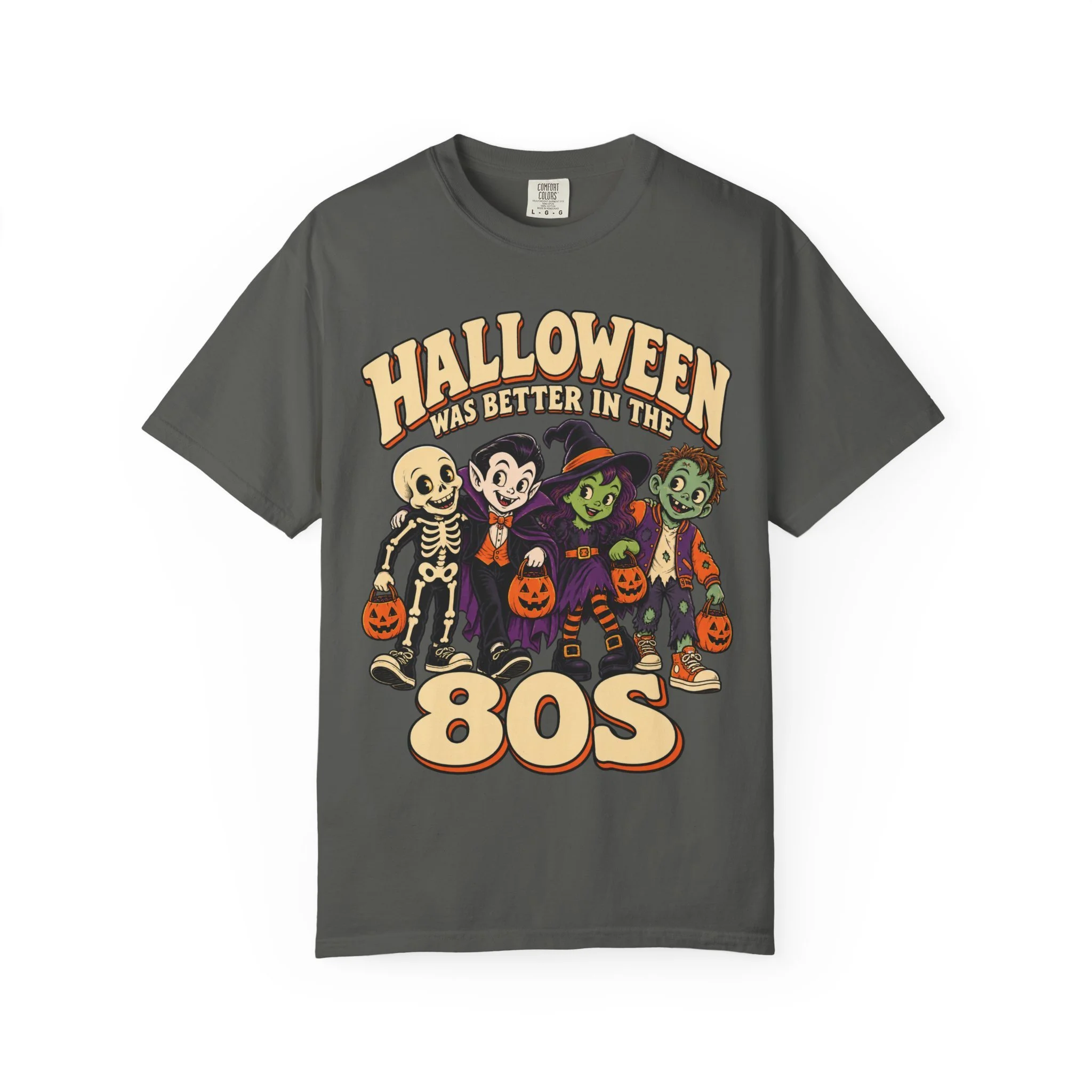 Pepper retro Halloween tee, complete front artwork