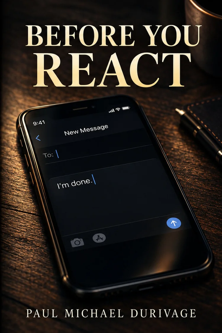 Before You React by Paul Michael Durivage — approved front cover