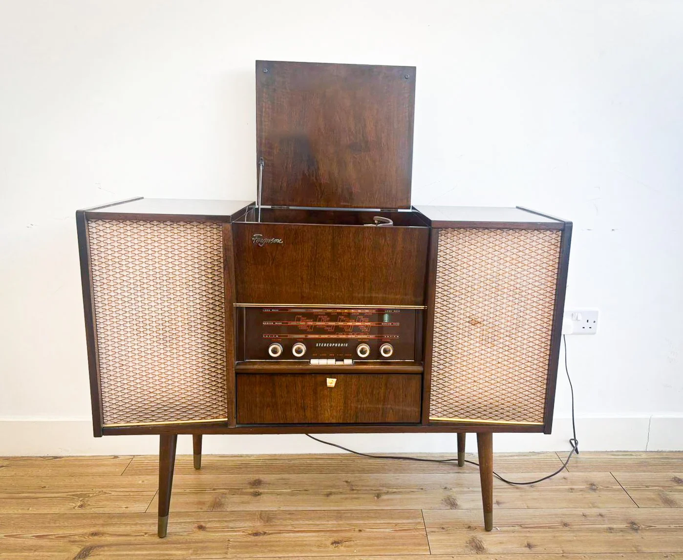 Mid-Century Ferguson Stereophonic Radiogram on Tapered Legs c.1960's