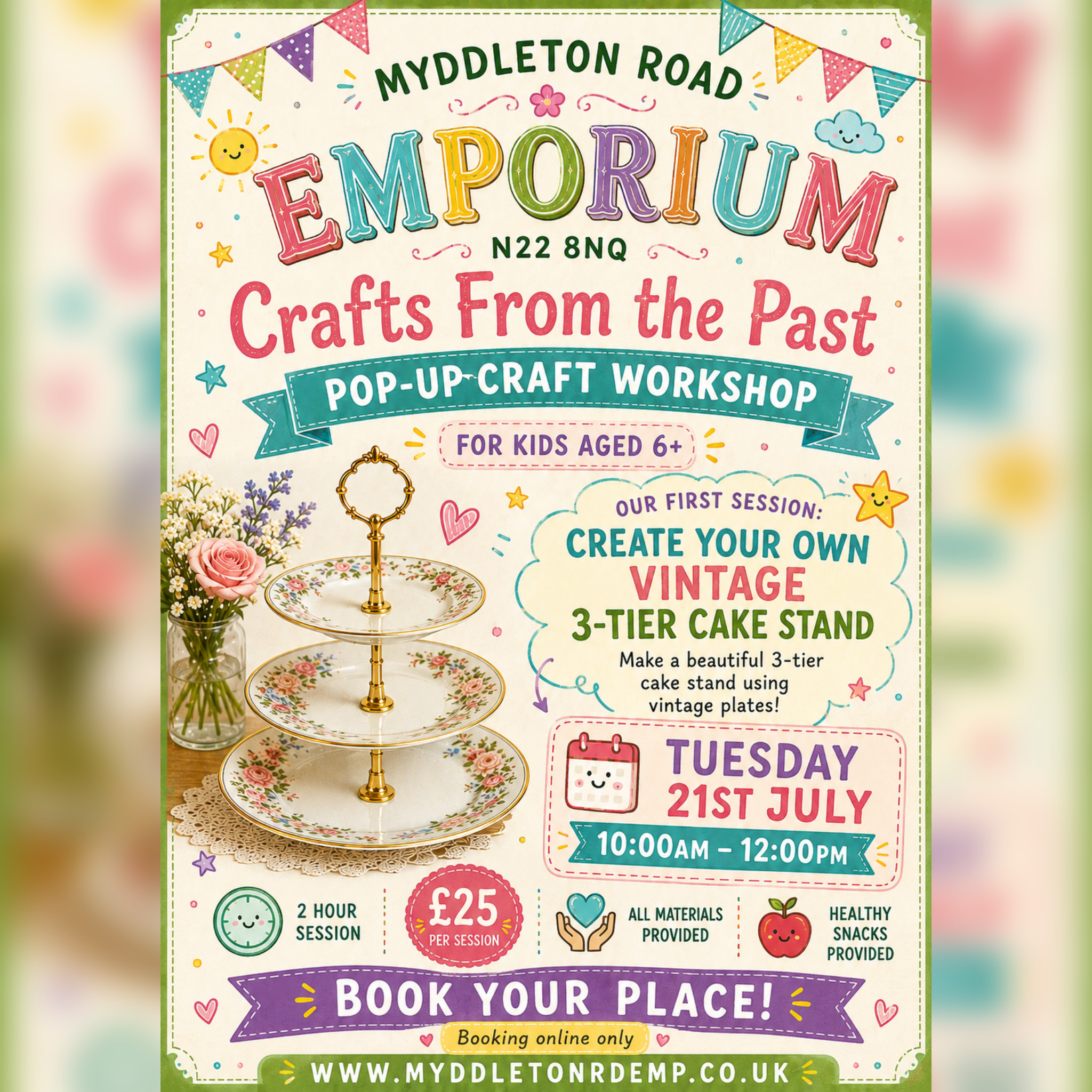 Cake stand workshop
