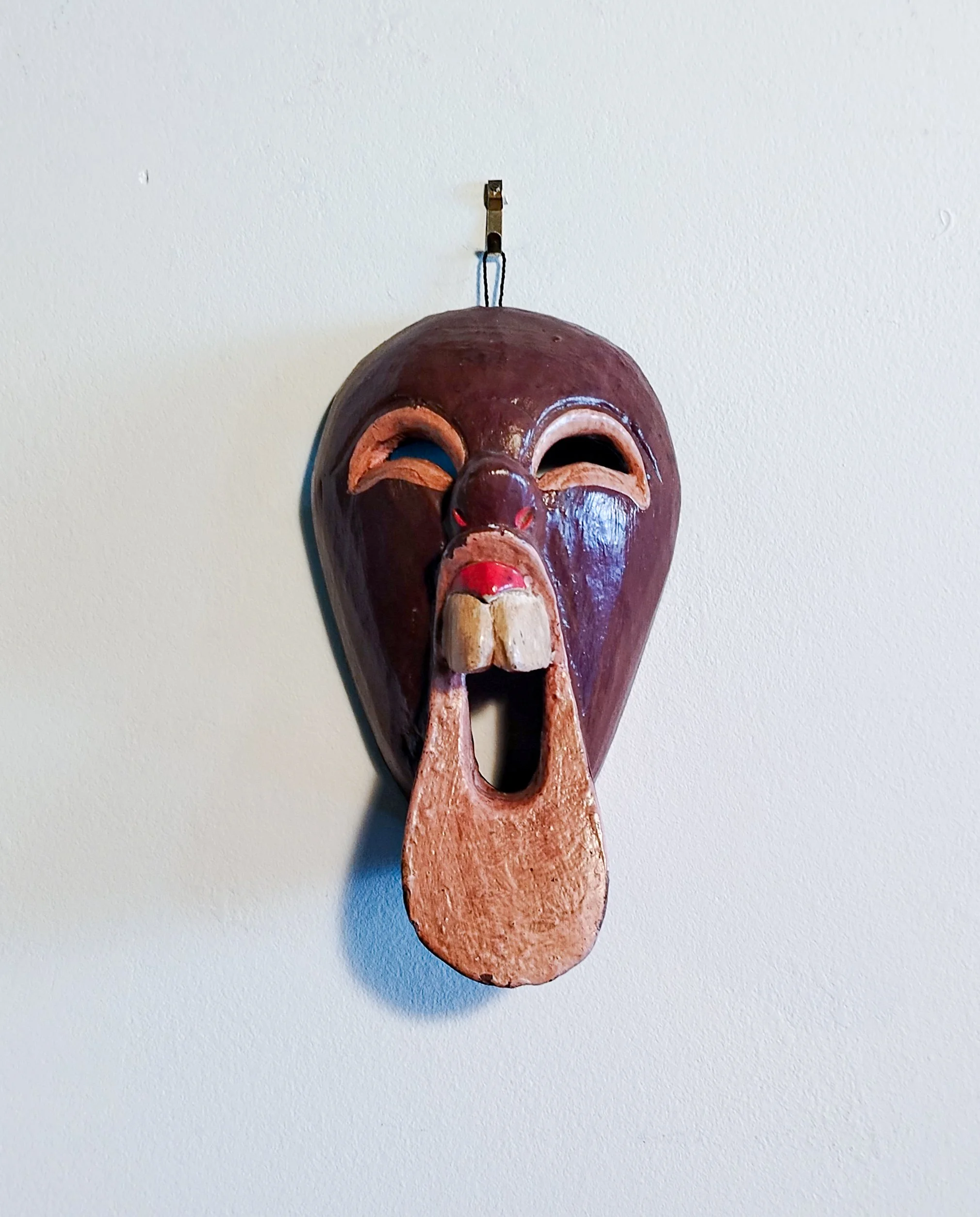 West African Mask Hand-Carved Hardwood, c.1950–1970