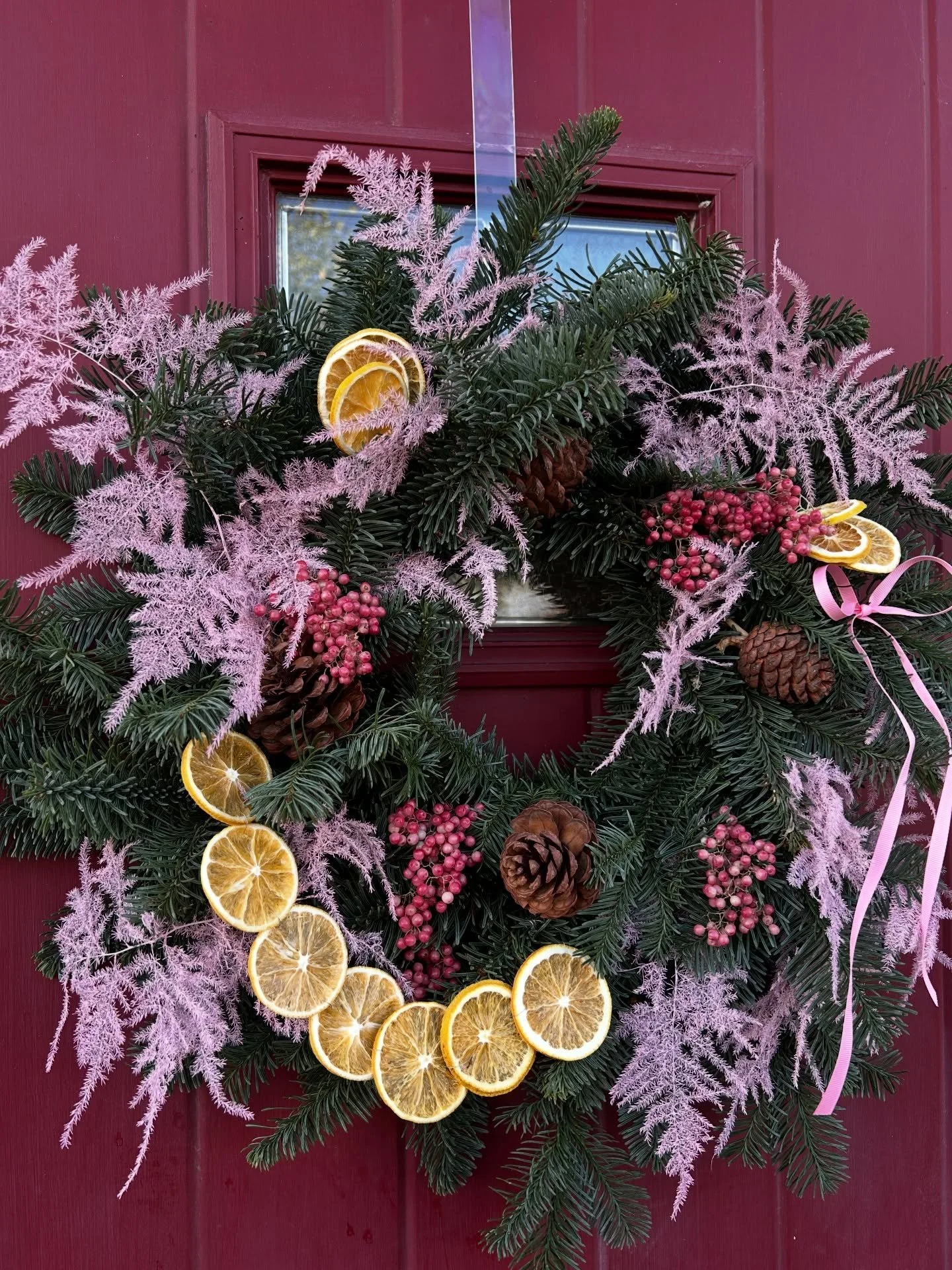 If you&rsquo;d love a little cutie like this for your door, get in touch! 🍊💝🧡🎀

Pickup or free delivery available in Ely.
Delivery to surrounding areas available for a fee, and posting to mainland UK is also an option.

DM
💌ninaaliceblooms@gmail