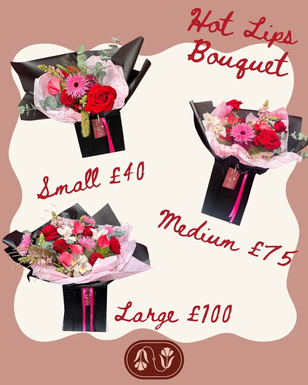 Introducing the Hot Lips Valentine&rsquo;s Bouquet 💋

Featuring striking Hot Lips Anthuriums . The perfect statement bouquet for Valentine&rsquo;s Day.

 Pre-order by 10th February
Free delivery in Ely, with delivery available to surrounding areas
E