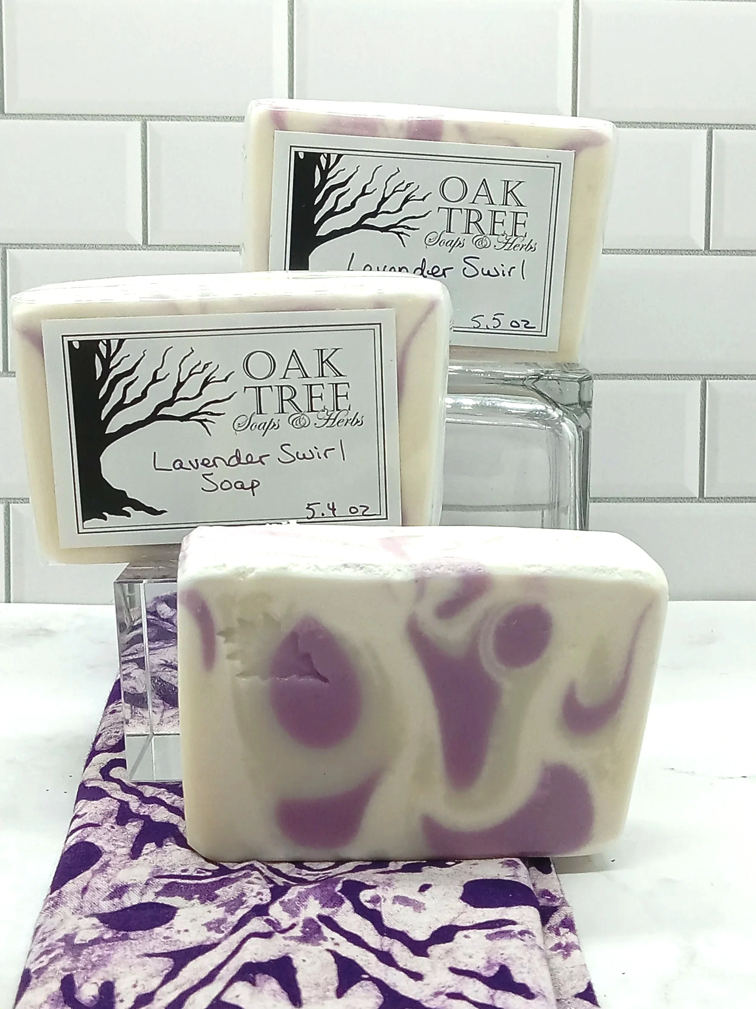 Lavender Swirl Soap