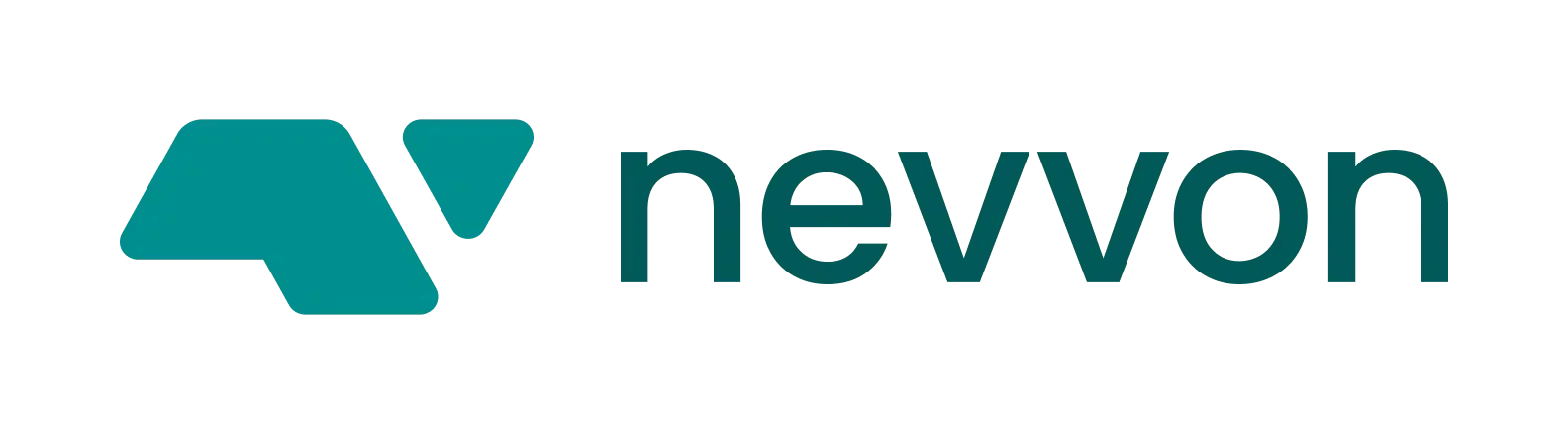 Nevron logo with a geometric teal icon and the word 'nevon' in teal lowercase letters