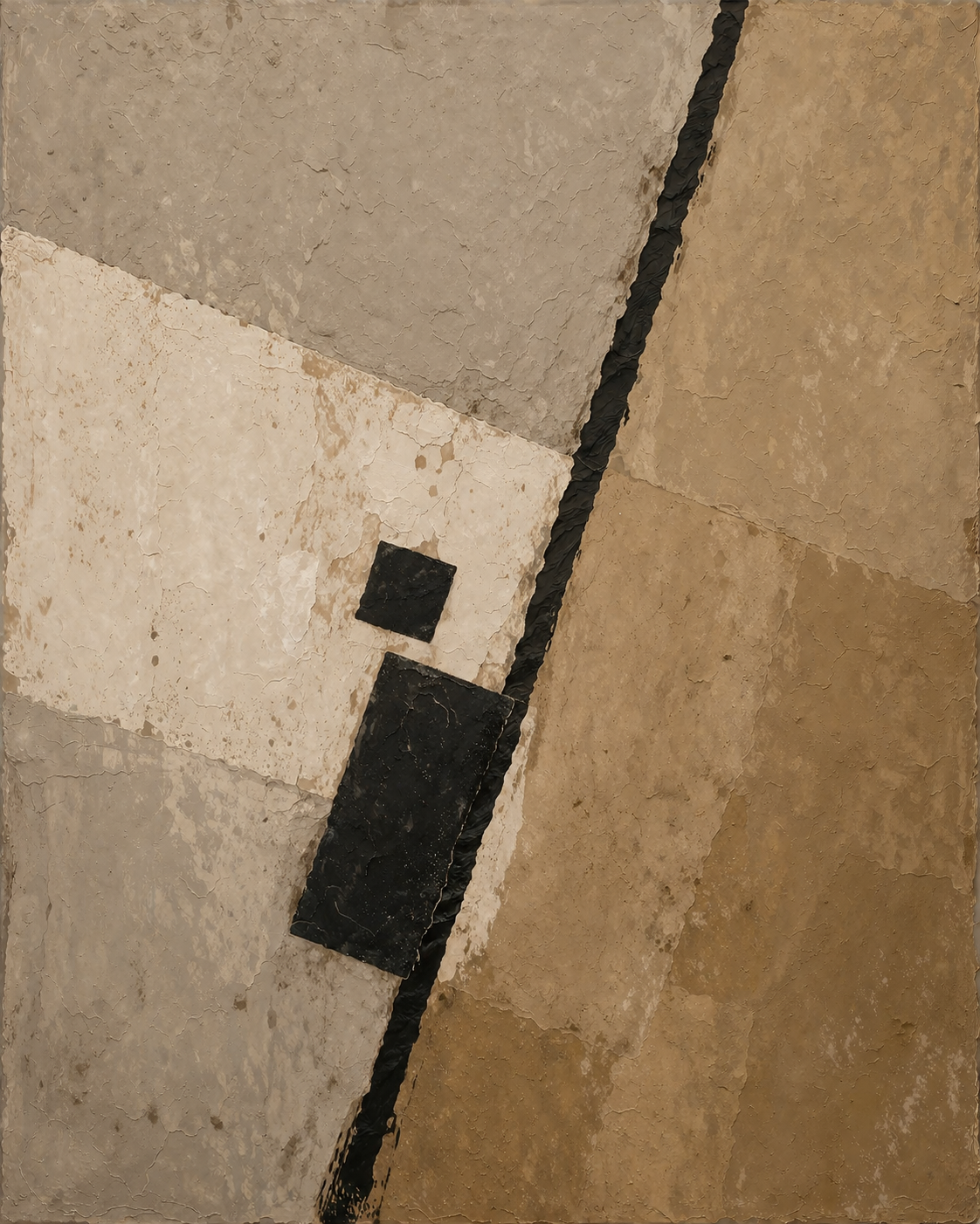 Quiet Geometry | Contemporary Abstract Geometric Canvas Print