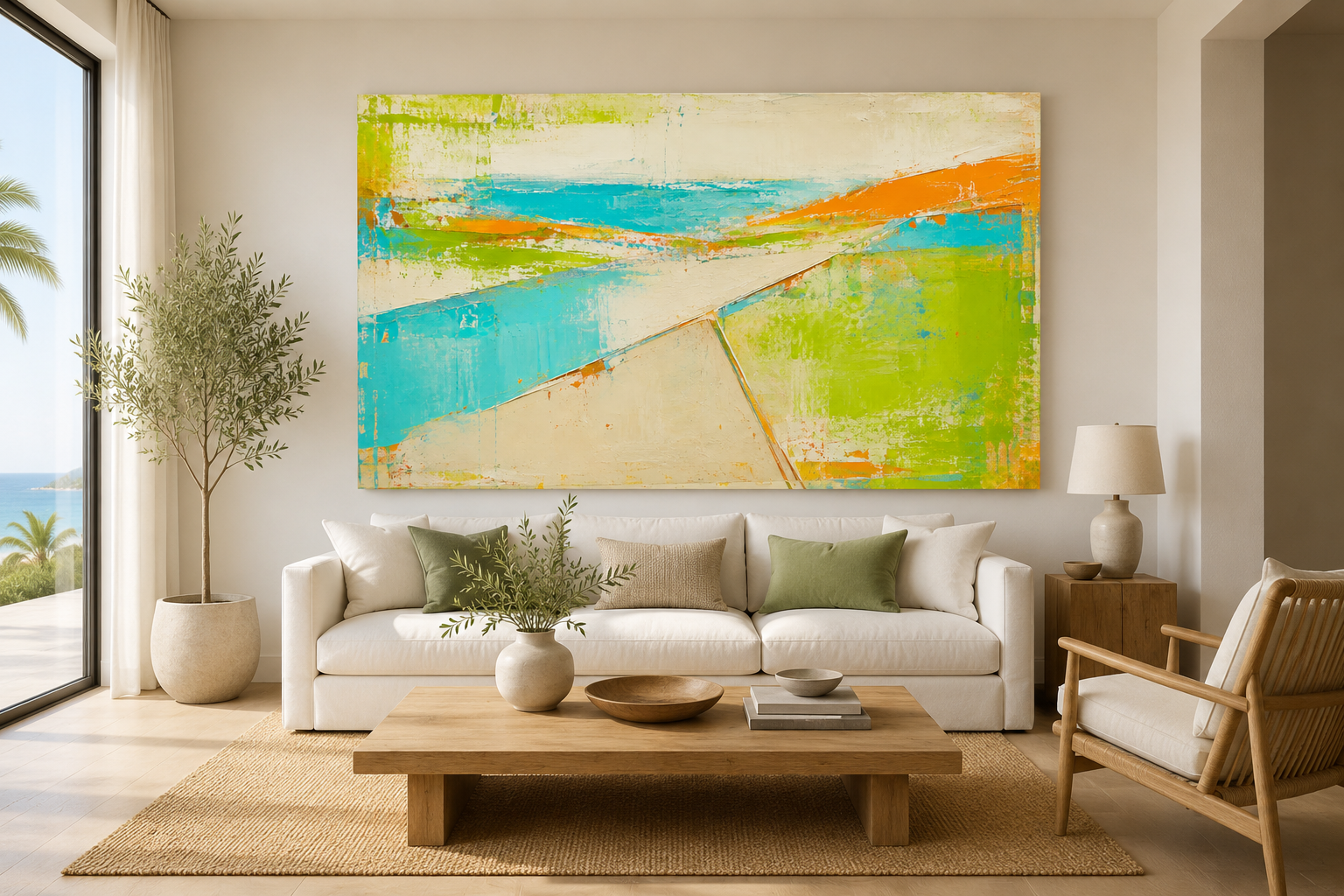 Summer Fields – Contemporary Abstract Canvas Print