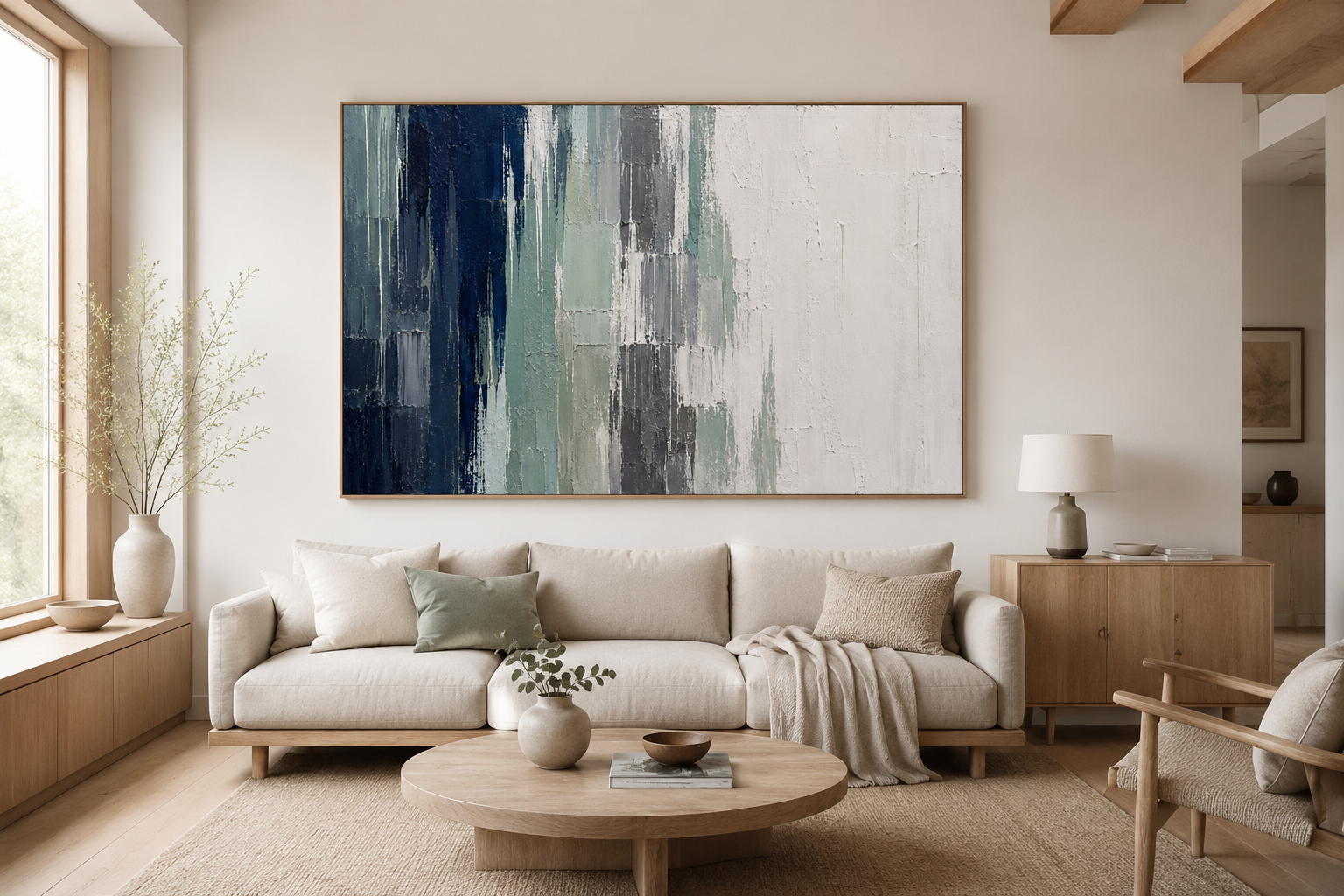 Misty Morning – Contemporary Abstract Canvas Print