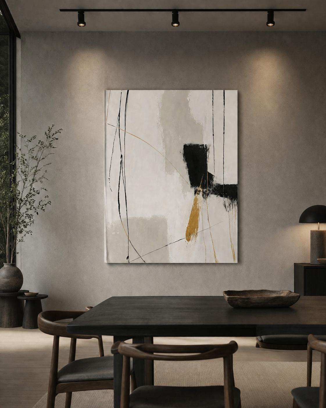 Autumn II is a contemporary minimalist abstract expressionist canvas