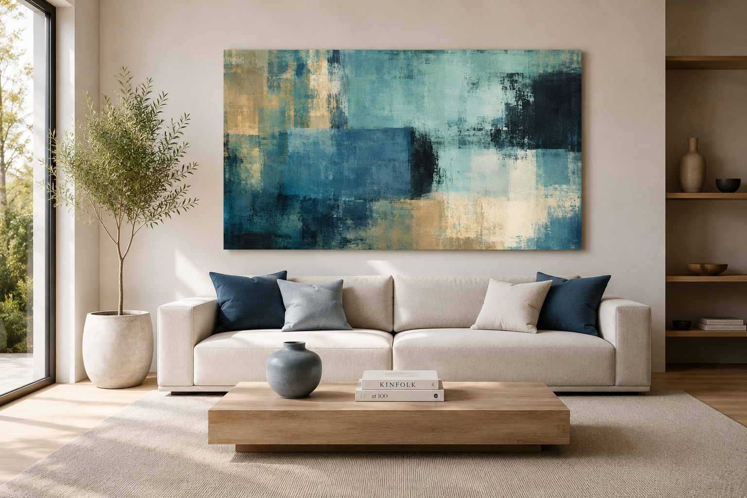 Silent Waters – Contemporary Abstract Canvas Print