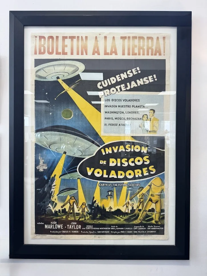 Original 1950s Sci Fi Alien Movie Poster from Argentina