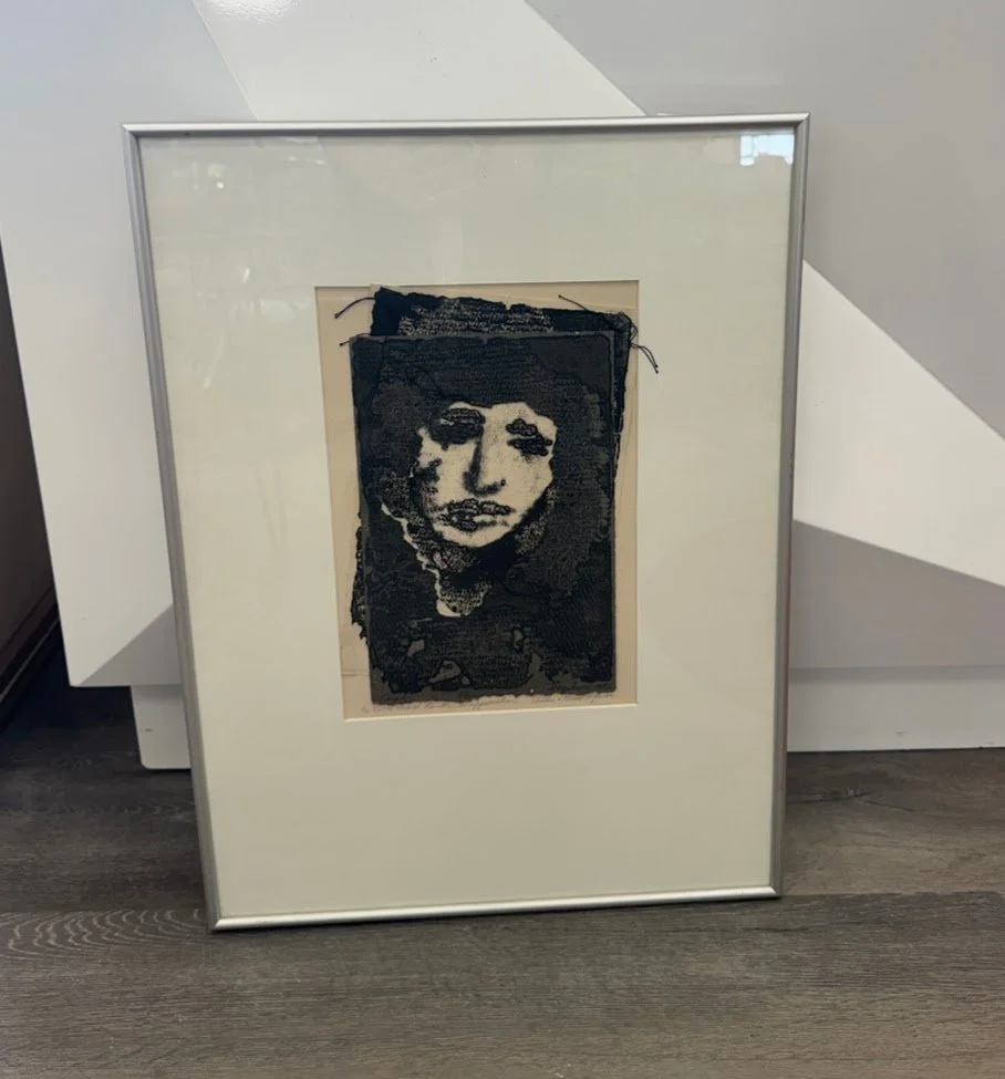 Original Mixed Media Portrait Signed by Artist