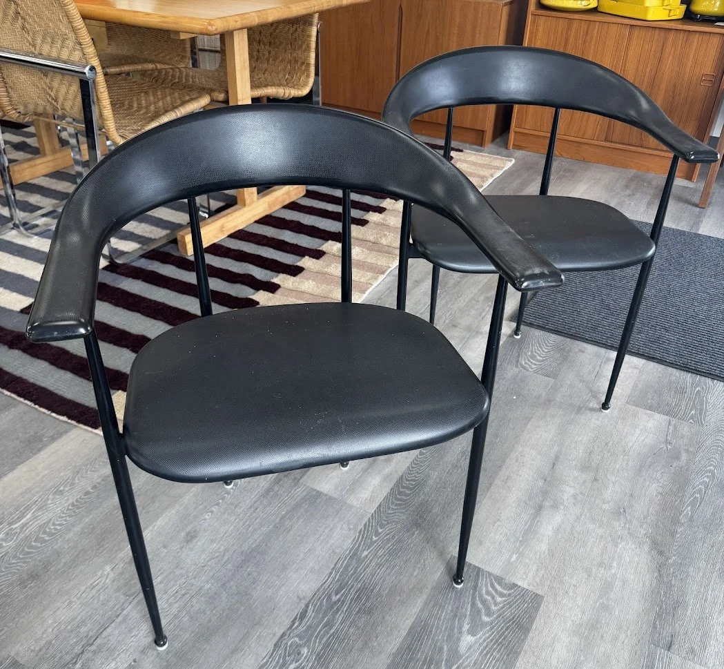 Pair of Giancarlo Vegni for Fasem Armchairs Made in Italy