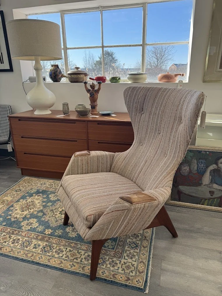 Adrian Pearsall for Craft Associates High Back Wing Chair - All Original