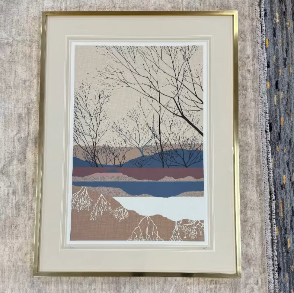 Vintage 1980s Signed & Numbered Landscape Serigraph by Art Master Studios San Francisco