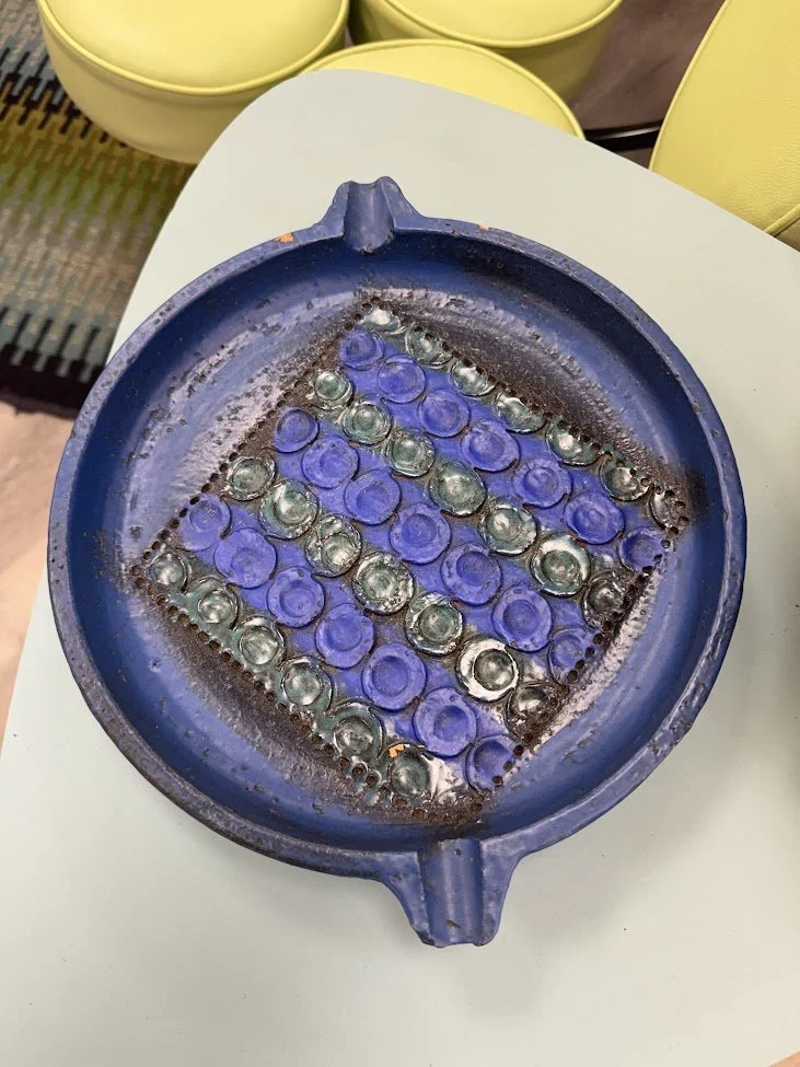Aldo Londi Bitossi Italy HUGE Ceramic Ashtray